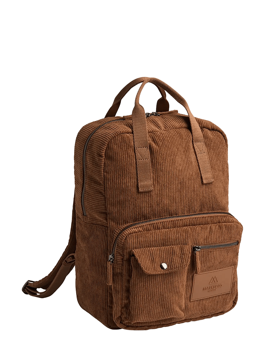 Markberg - DarlaMBG Backpack, Corduroy - modetrender - cognac - 2