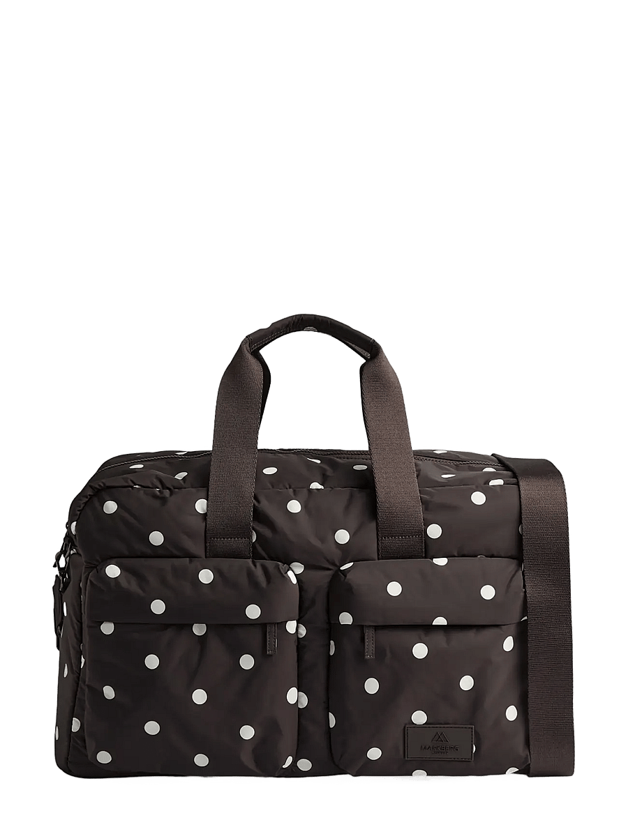 Markberg - MoreMBG Weekend Bag, Recycled - mode trends - polka dot, brown - 1