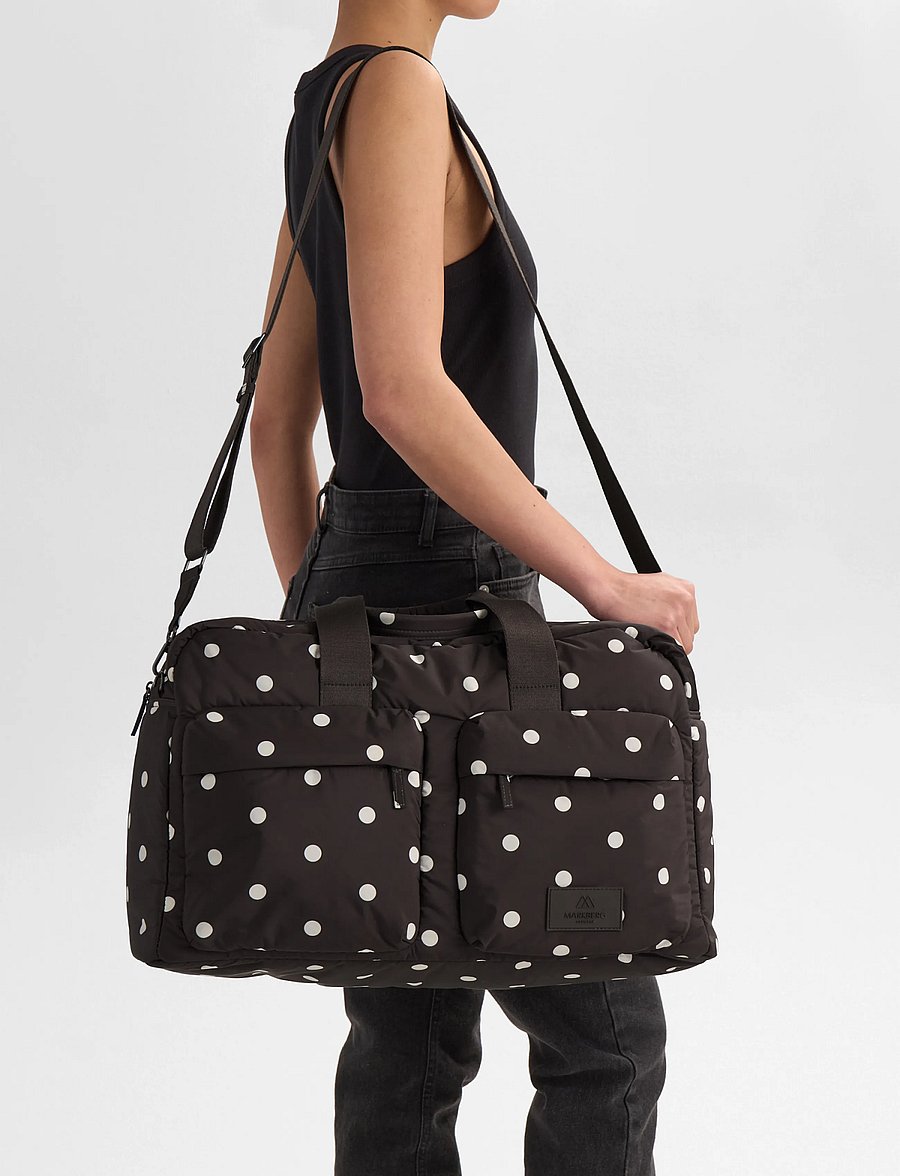 Markberg - MoreMBG Weekend Bag, Recycled - mode trends - polka dot, brown - 0