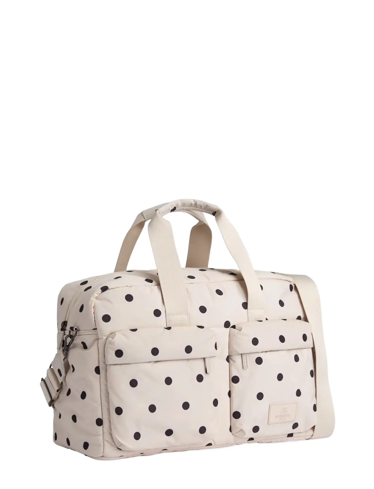 Markberg - MoreMBG Weekend Bag, Recycled - modetrender - polka dot, creme - 1
