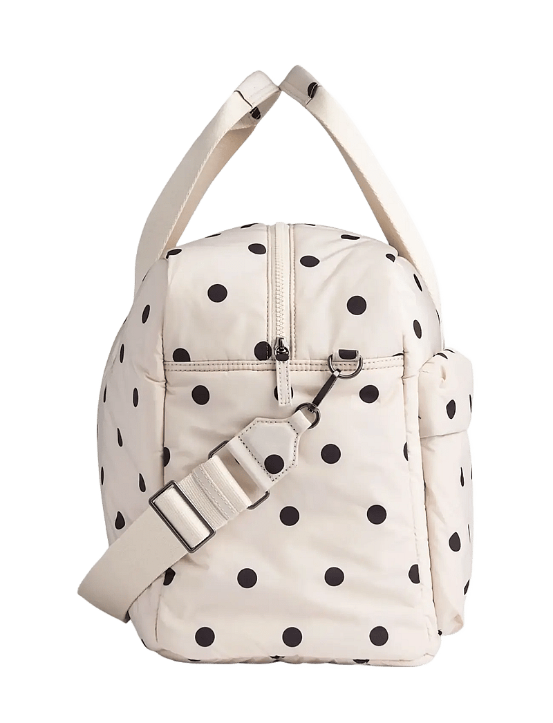 Markberg - MoreMBG Weekend Bag, Recycled - moetrendid - polka dot, creme - 2