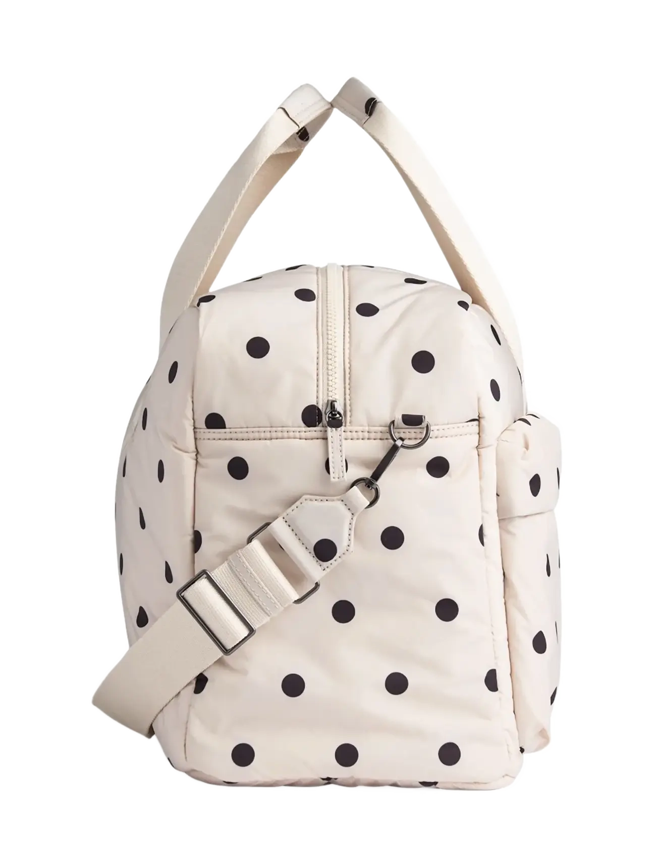 Markberg - MoreMBG Weekend Bag, Recycled - modetrender - polka dot, creme - 2