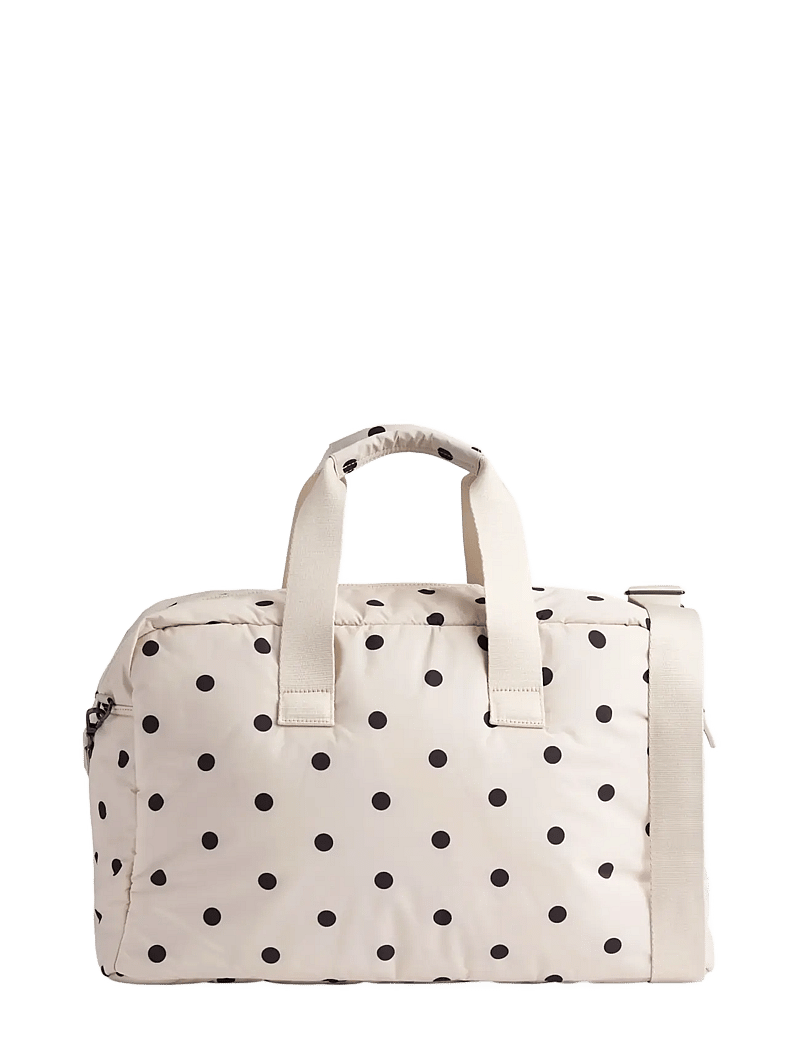 Markberg - MoreMBG Weekend Bag, Recycled - moetrendid - polka dot, creme - 3
