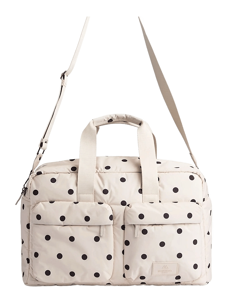 Markberg - MoreMBG Weekend Bag, Recycled - moetrendid - polka dot, creme - 4
