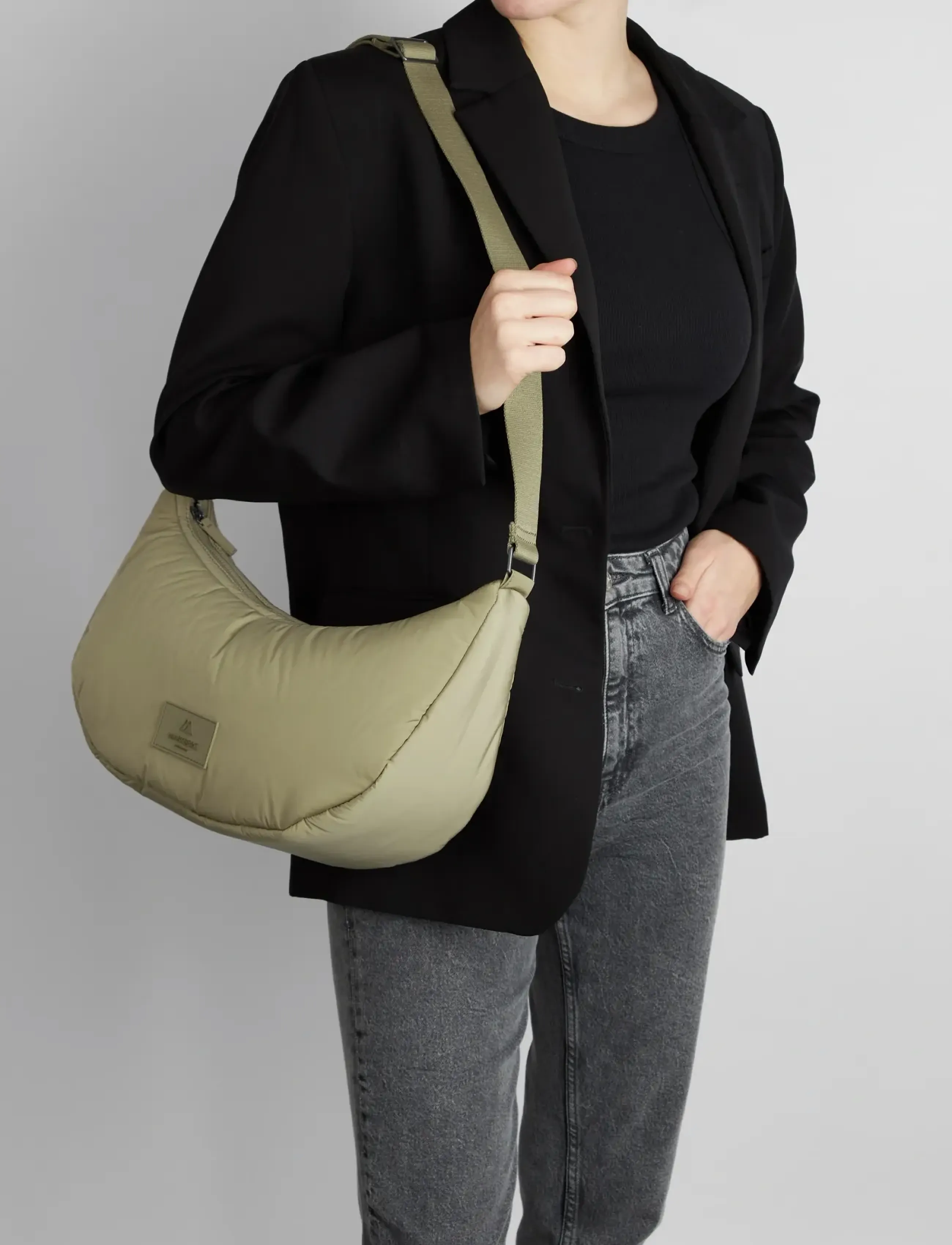 Markberg Cloudmbg Sling Bag, Recycled, One Size, Bags, Khakigrün - Crossbody Frauen