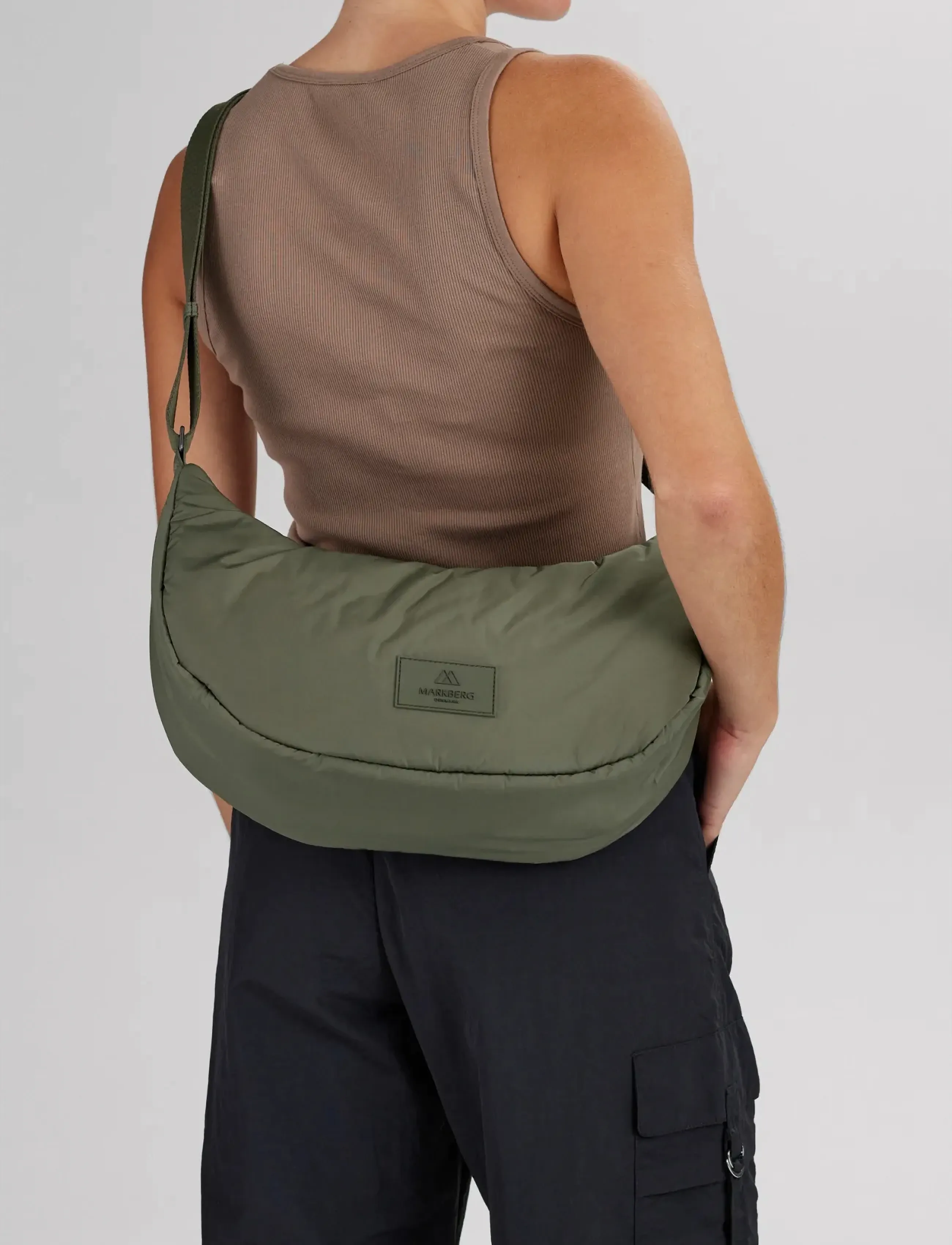 Markberg Cloudmbg Sling Bag, Recycled, One Size, Bags, Khakigrün - Crossbody Frauen