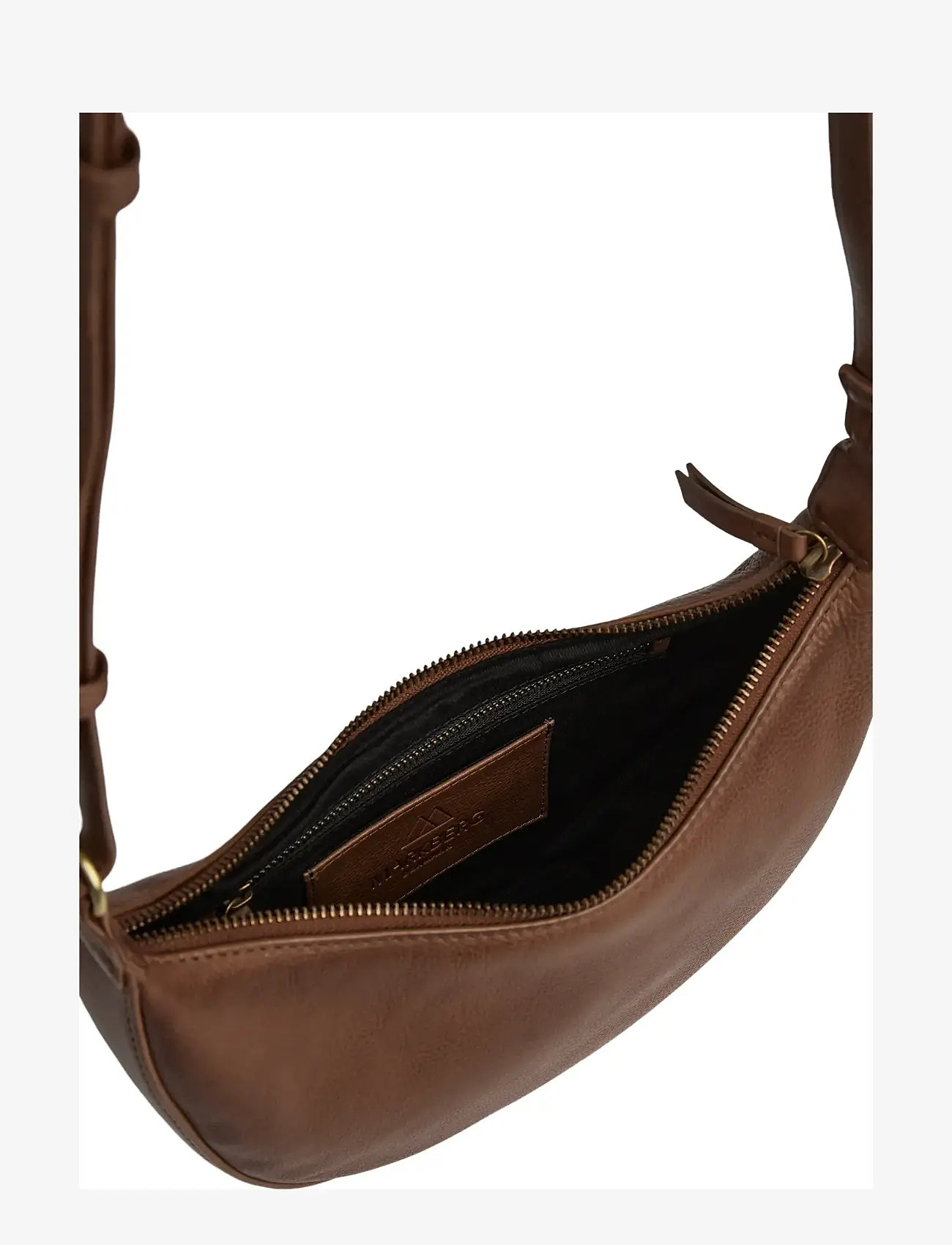 Markberg - FayeMBG Cross. Bag, Soft Vint. - aksessuaarid - cognac w/br. gold - 4