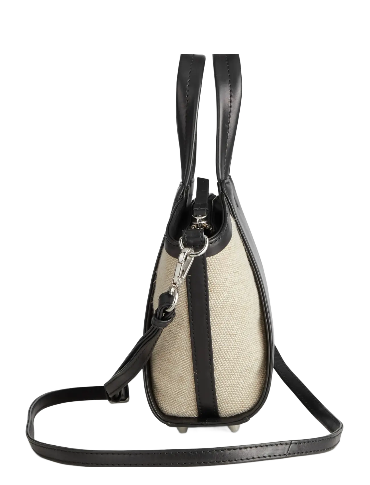 Markberg - HaylenMBG Mini Bag, Canvas Mix - black+offwhite - 2