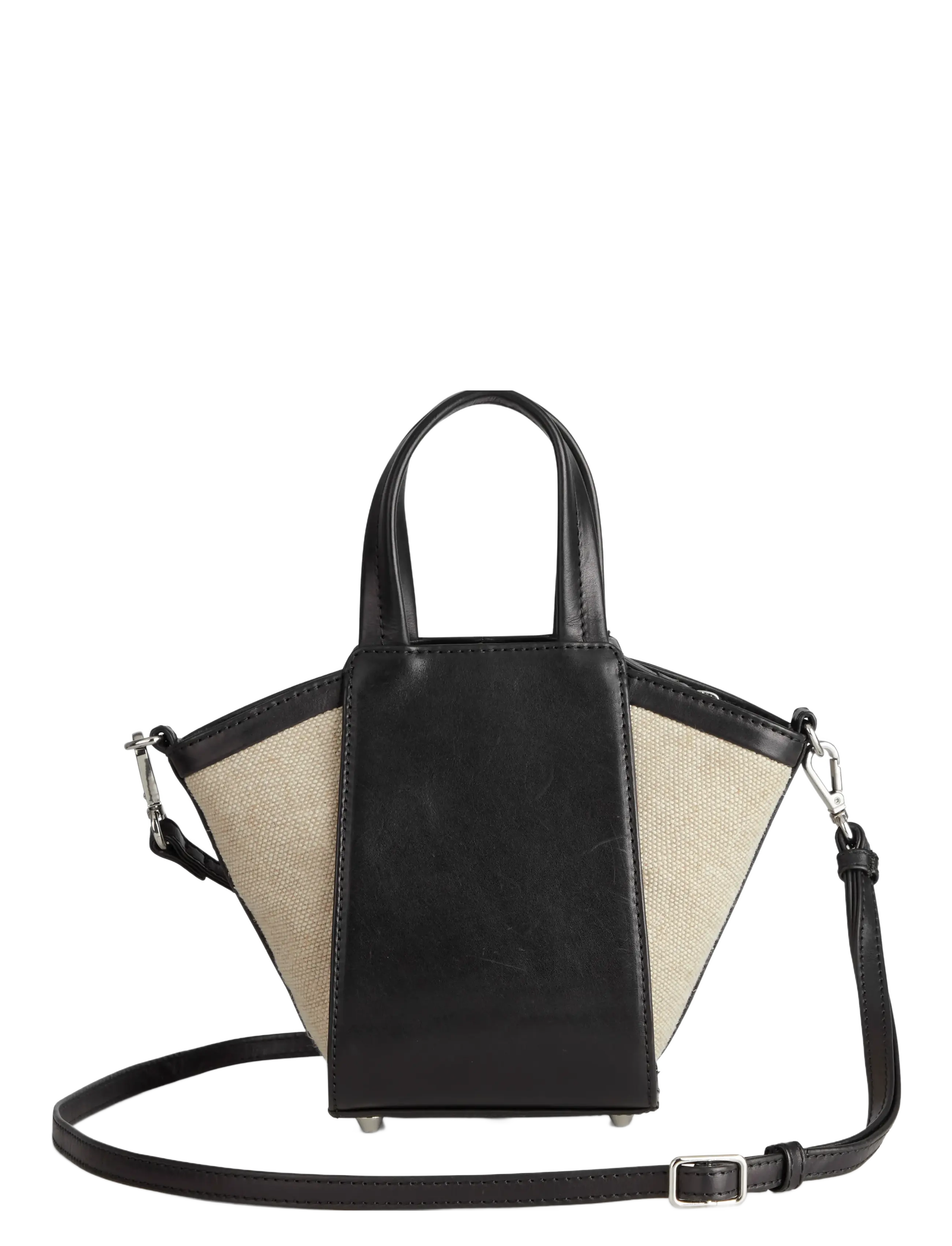 Markberg - HaylenMBG Mini Bag, Canvas Mix - black+offwhite - 3