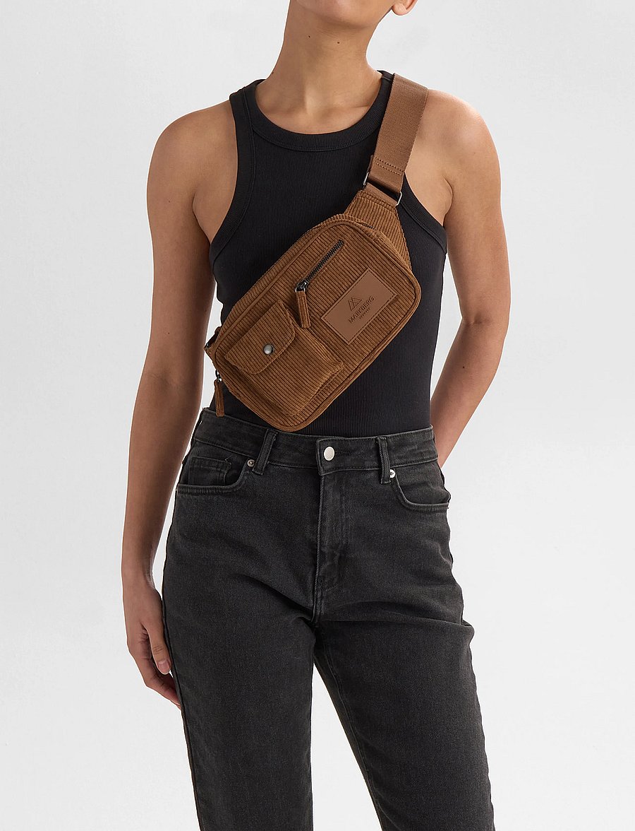 Markberg - DarlaMBG Bum Bag, Corduroy - moetrendid - cognac - 0