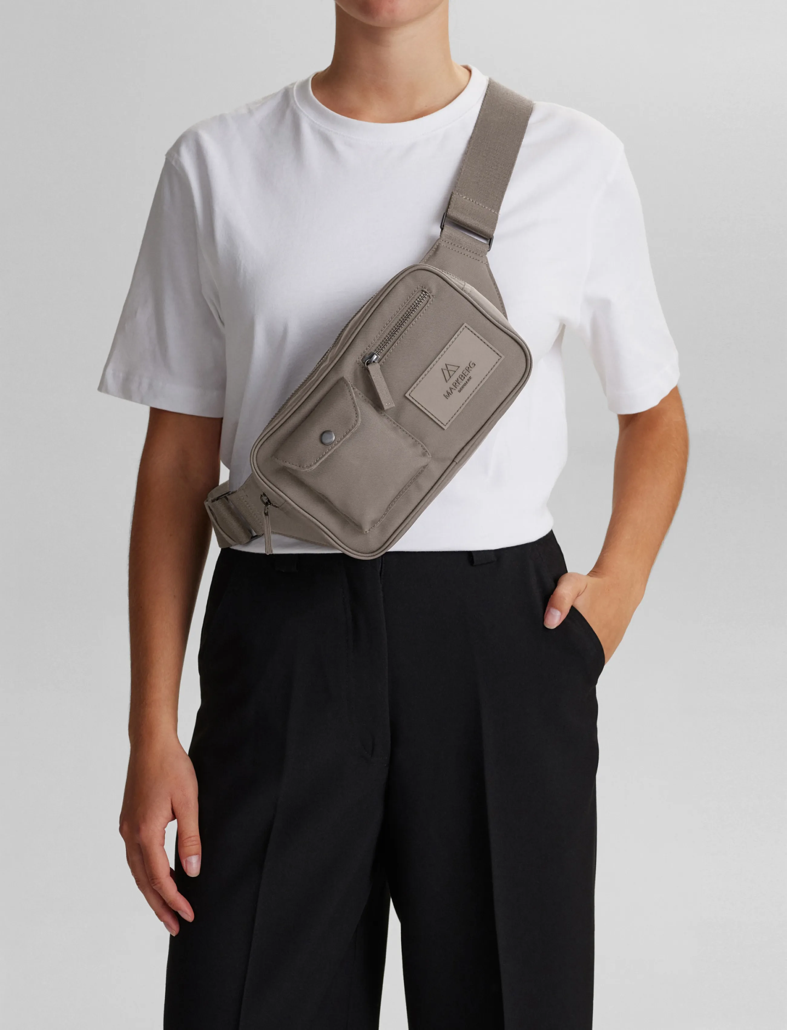 Markberg - DarlaMBG Bum Bag, Monochrome - herbstersparnisse - grey taupe - 0