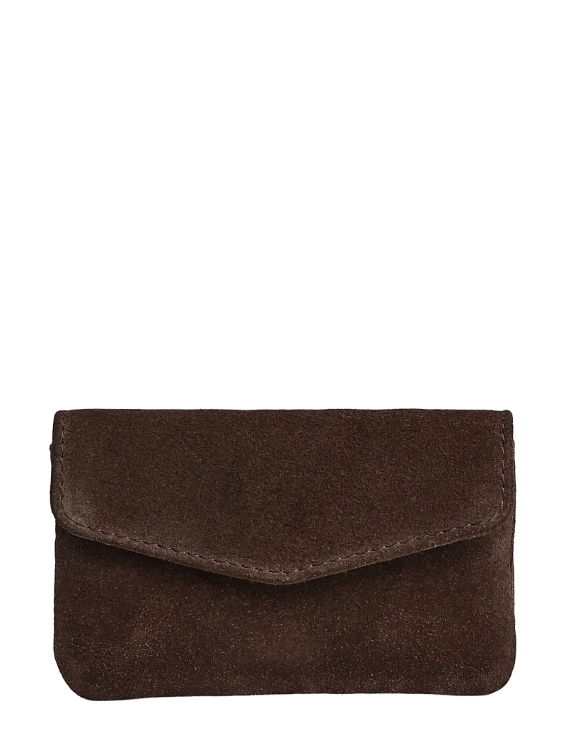 Markberg - FaithMBG Coin Purse, Suede - portemonnaies - dark brown - 1