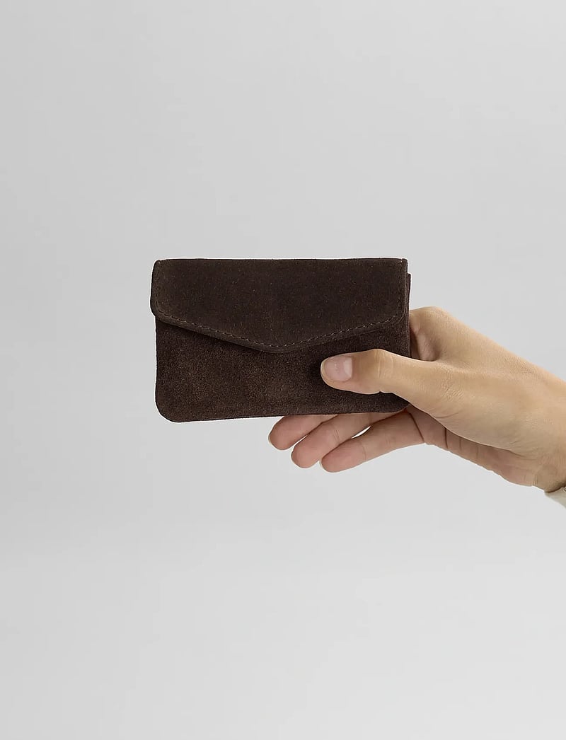 Markberg - FaithMBG Coin Purse, Suede - portemonnaies - dark brown - 0