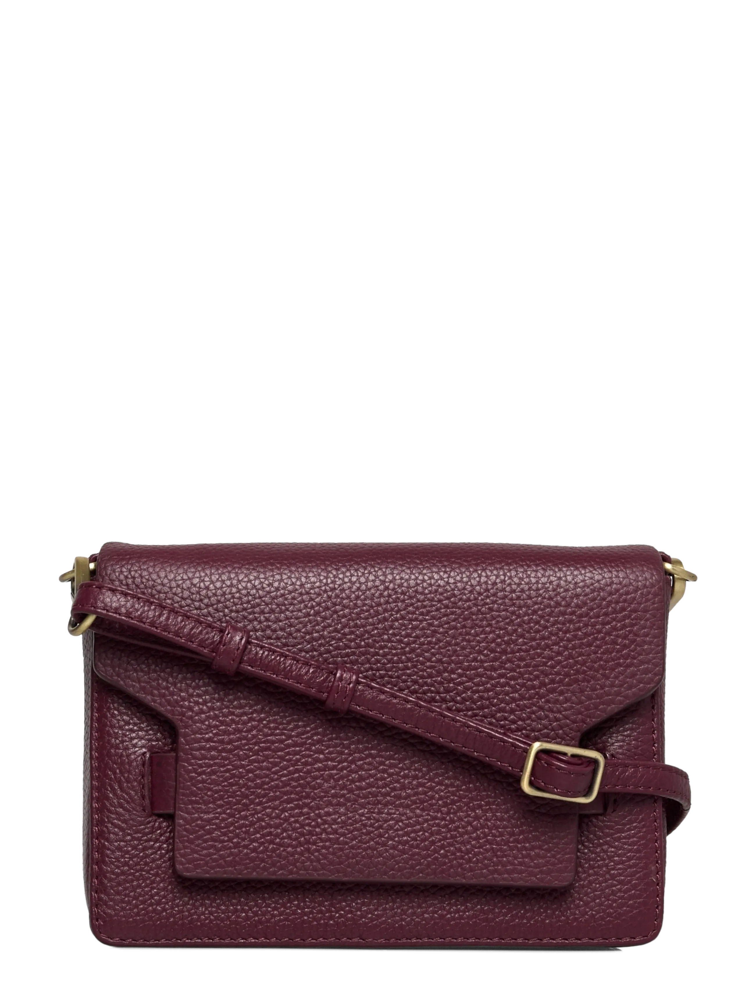 Markberg VanyaMBG Crossbody Bag, Grain - Laukut - BURGUNDY W/BR. GOLD / burgundy