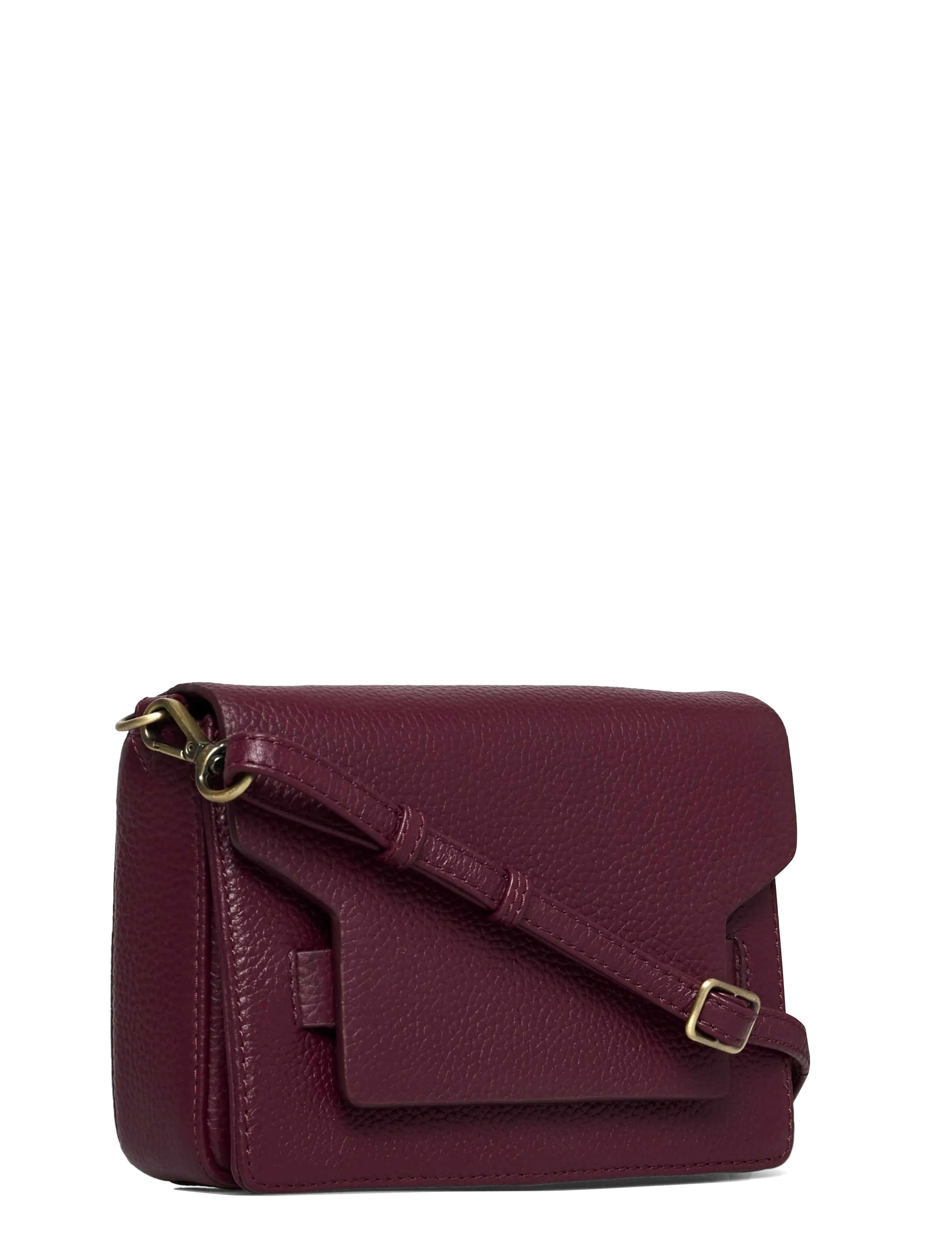 Markberg - VanyaMBG Crossbody Bag, Grain - modetrender - burgundy w/br. gold - 2