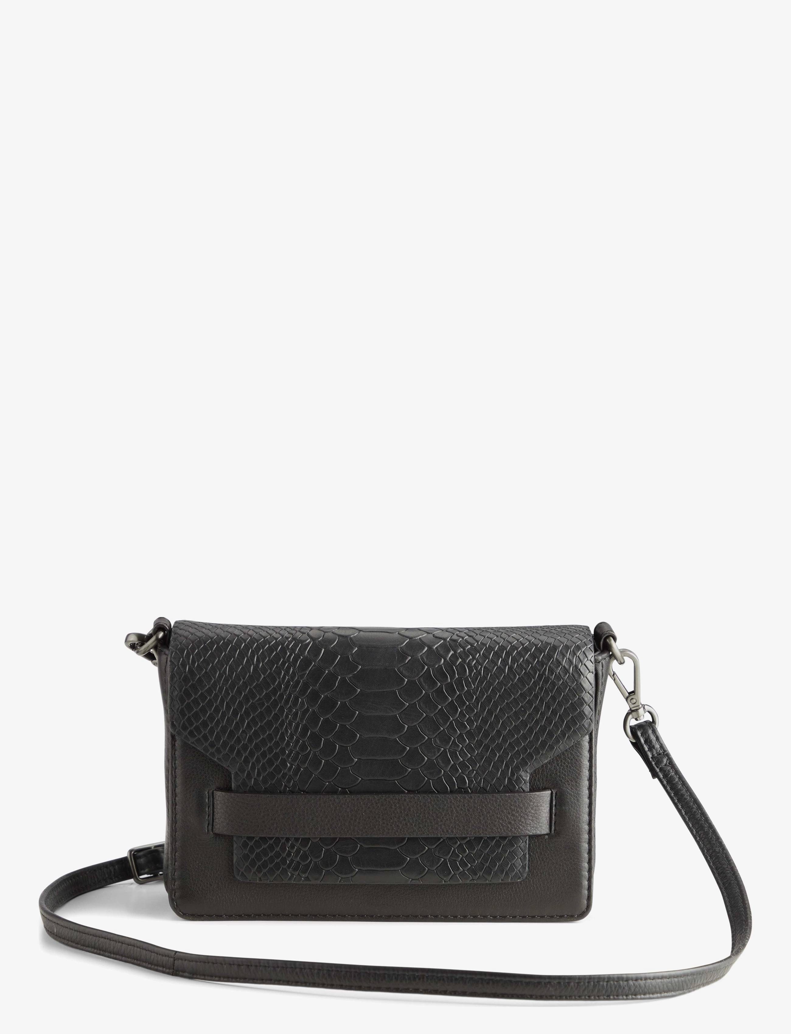 VanyaMBG Crossbody Bag, Snake - BLACK