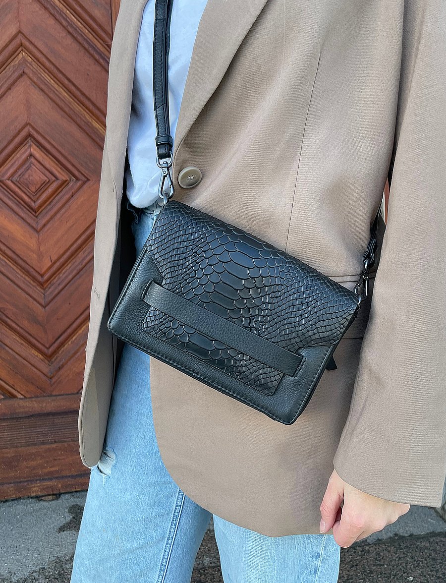 Markberg - VanyaMBG Crossbody Bag, Snake - moetrendid - black - 0