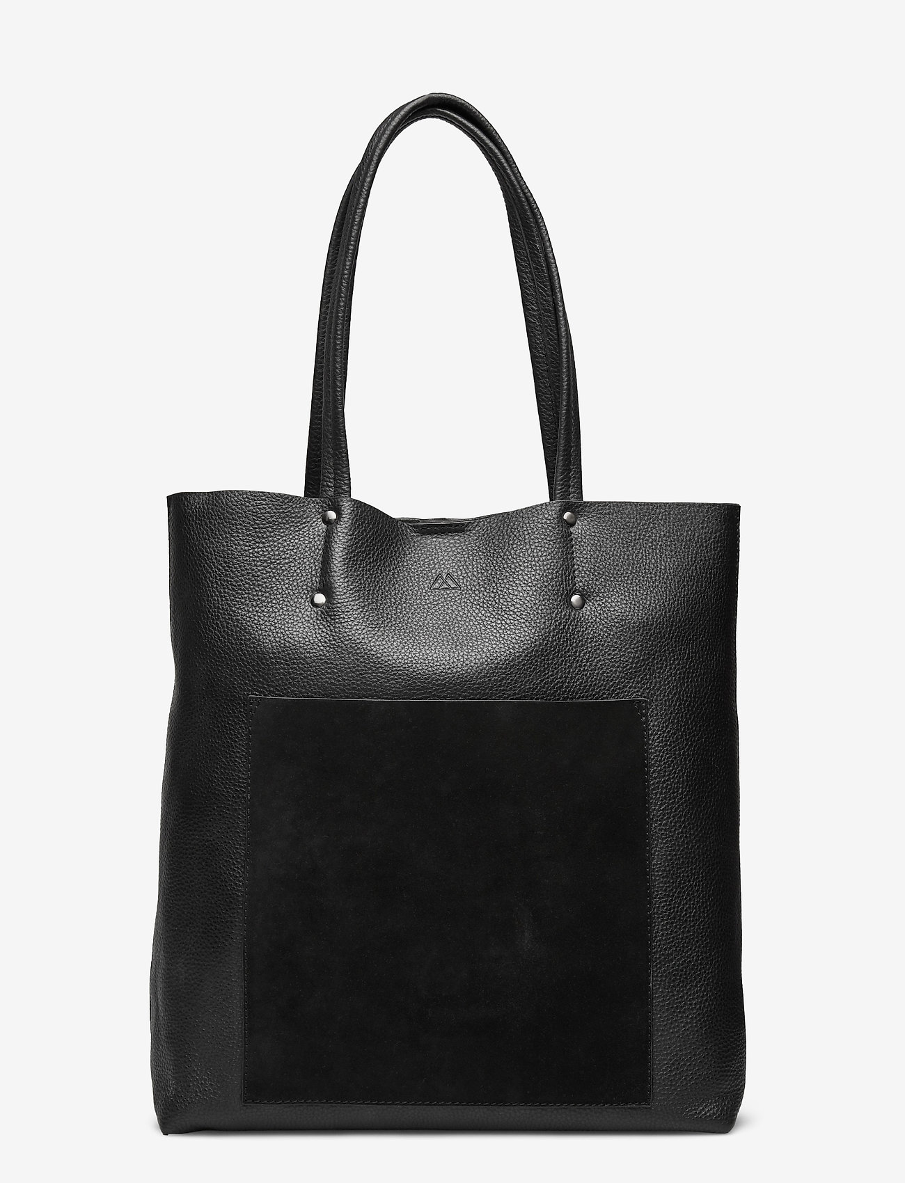 Antonella Shopper, Suede Mix - BLACK