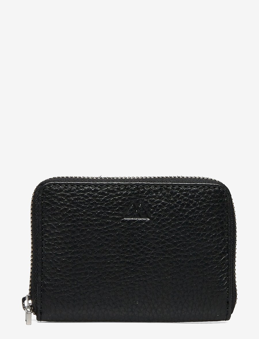Markberg - SelmaMBG Wallet, Grain - plånböcker - black w/black - 0