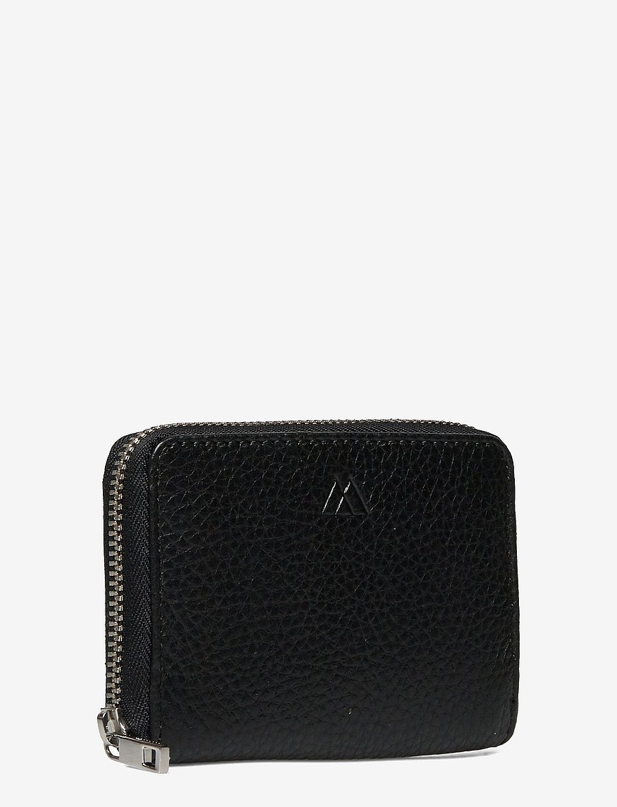 Markberg - SelmaMBG Wallet, Grain - plånböcker - black w/black - 2