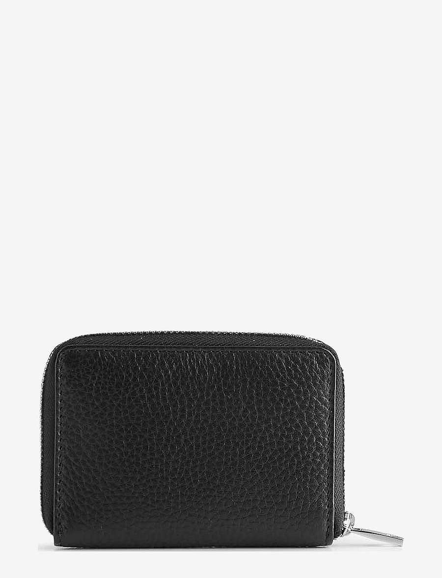 Markberg - SelmaMBG Wallet, Grain - plånböcker - black w/black - 3
