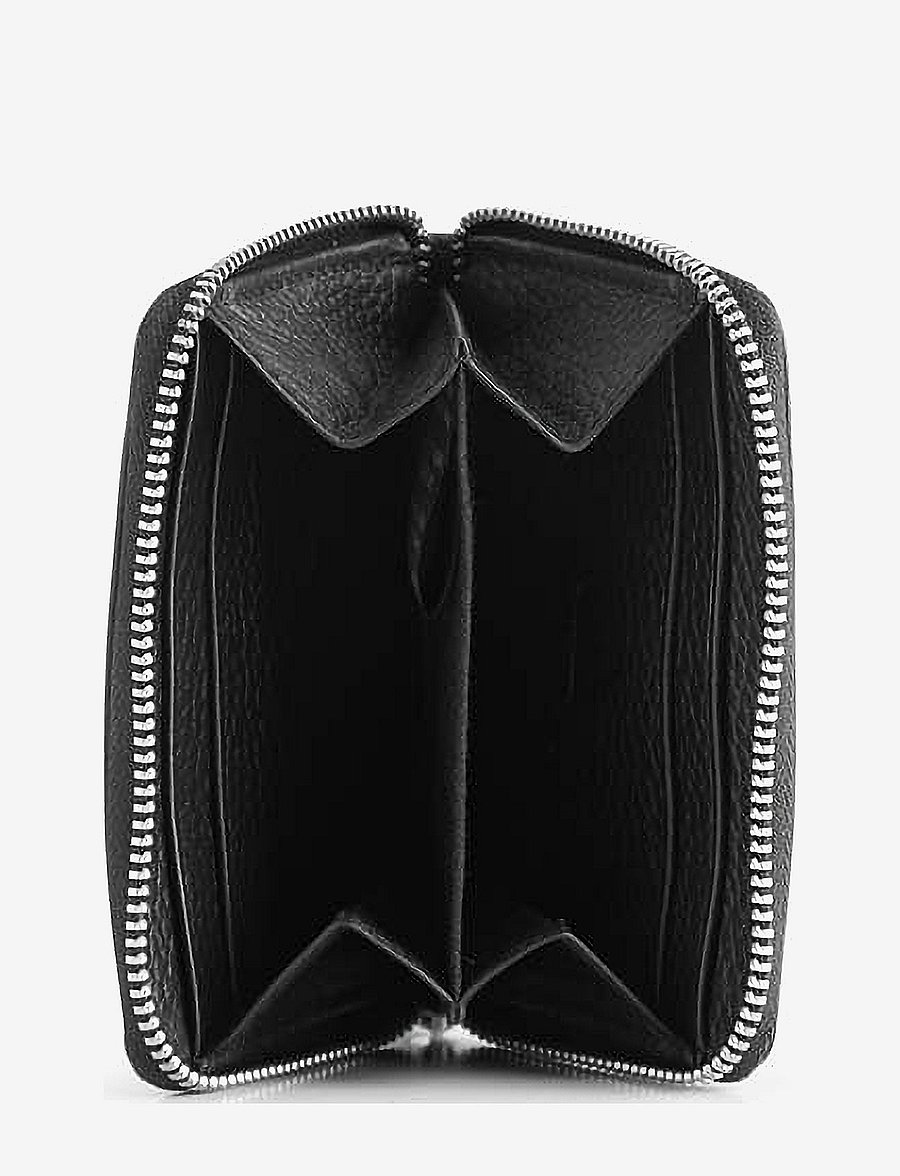 Markberg - SelmaMBG Wallet, Grain - plånböcker - black w/black - 4