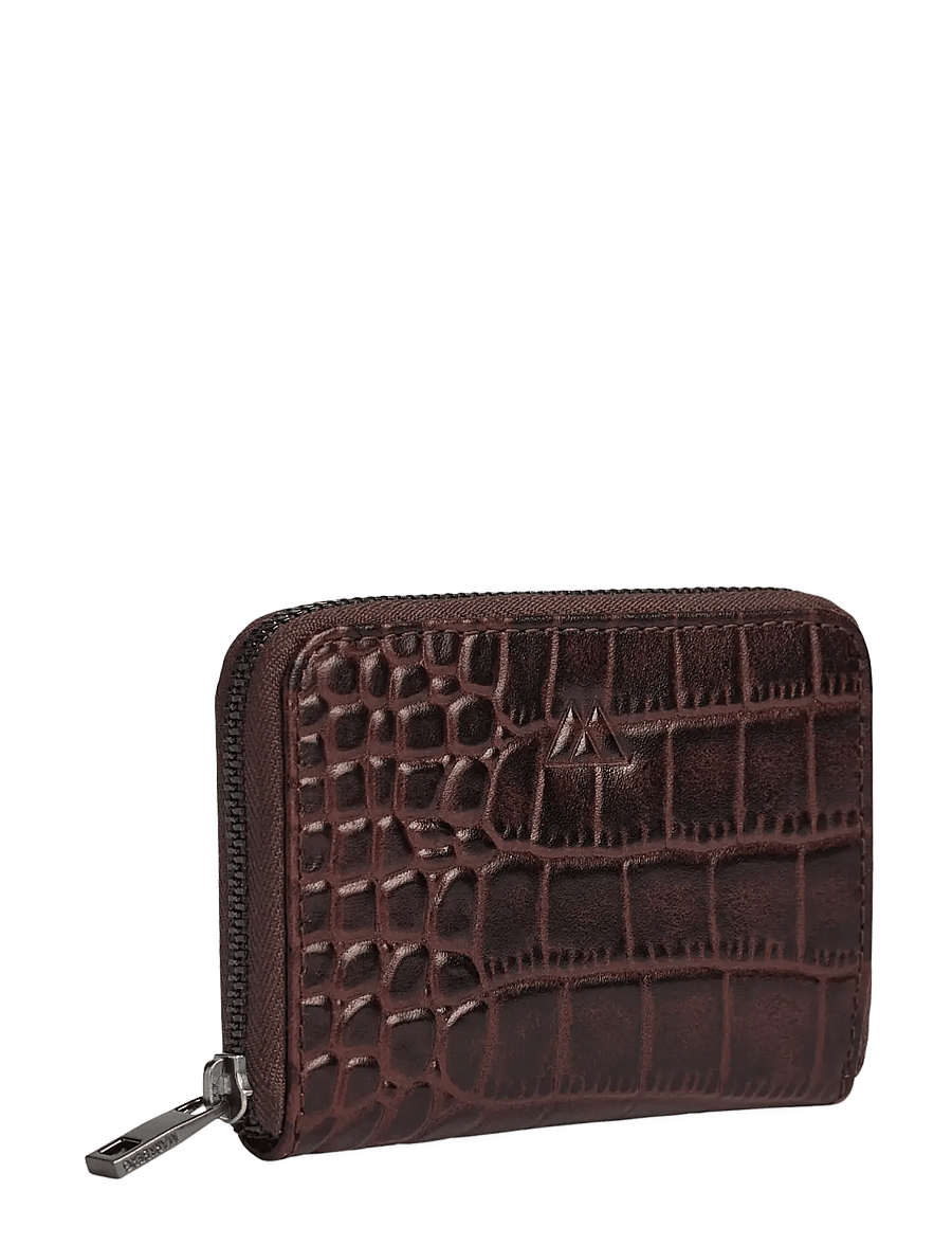 Markberg - SelmaMBG Wallet, Croco - rahakotid - espresso brown - 2