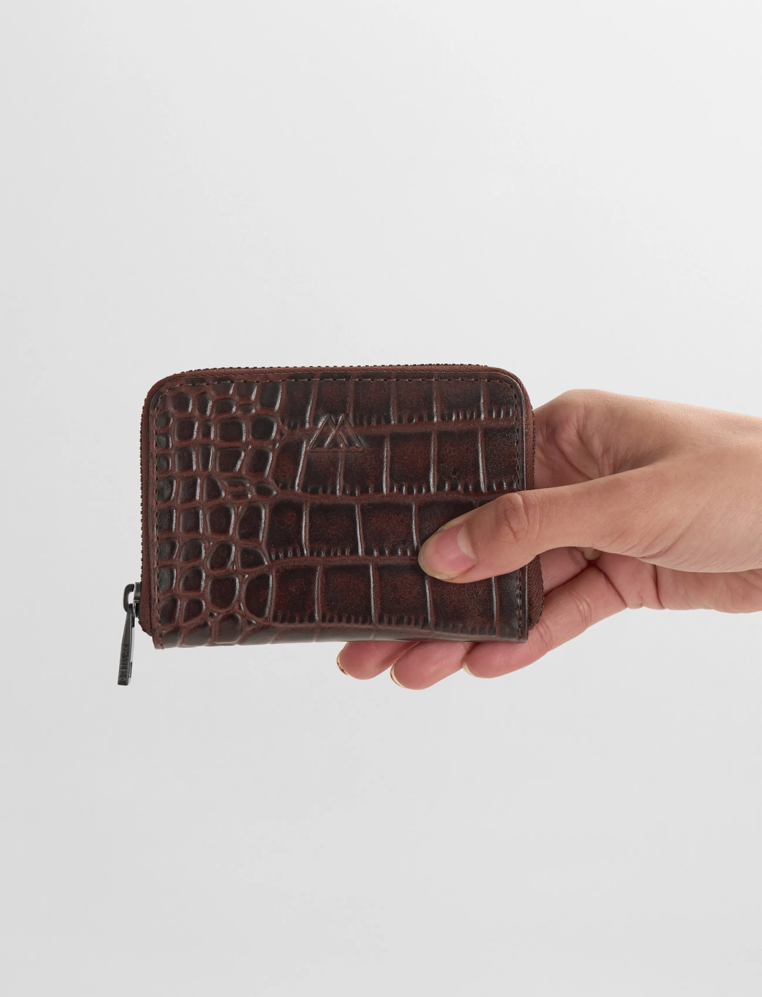 Markberg Selmambg Wallet, Croco, One Size, Card Holders & Wallets, Braun - Frauen