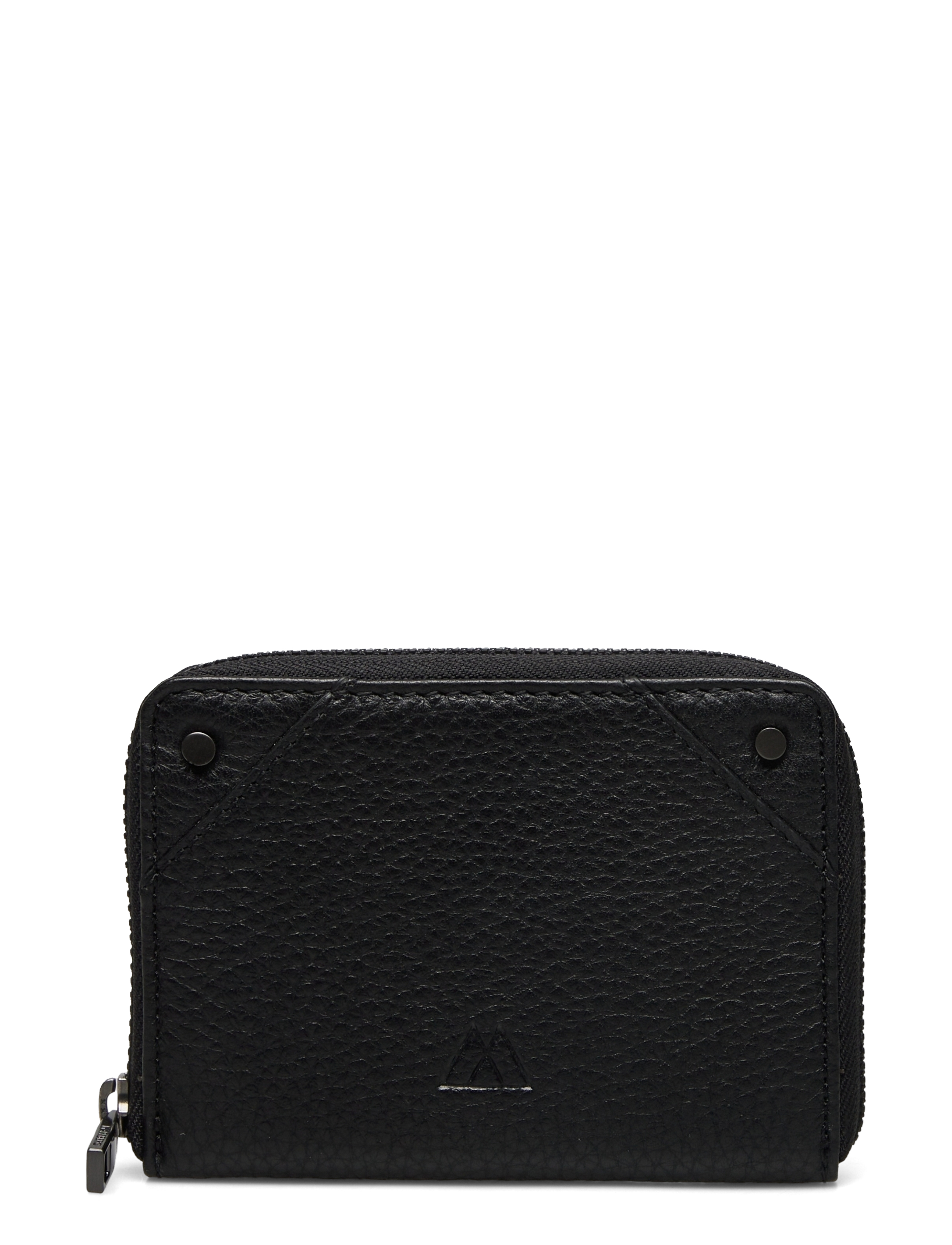 SelmaMBG Wallet Rivet, Grain - BLACK