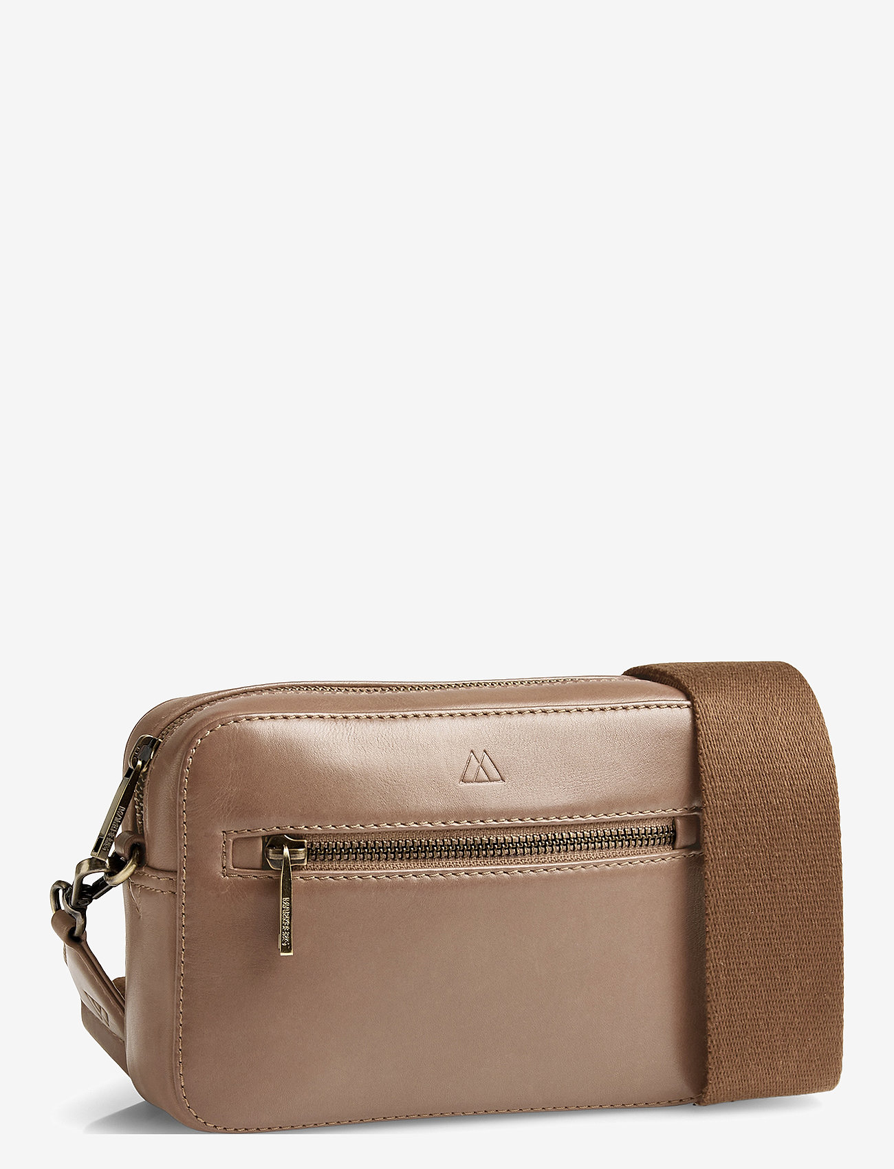Markberg - EleaMBG Web Cross. Bag, Antiq. - fashion trends - caramel w/br. gold - 1