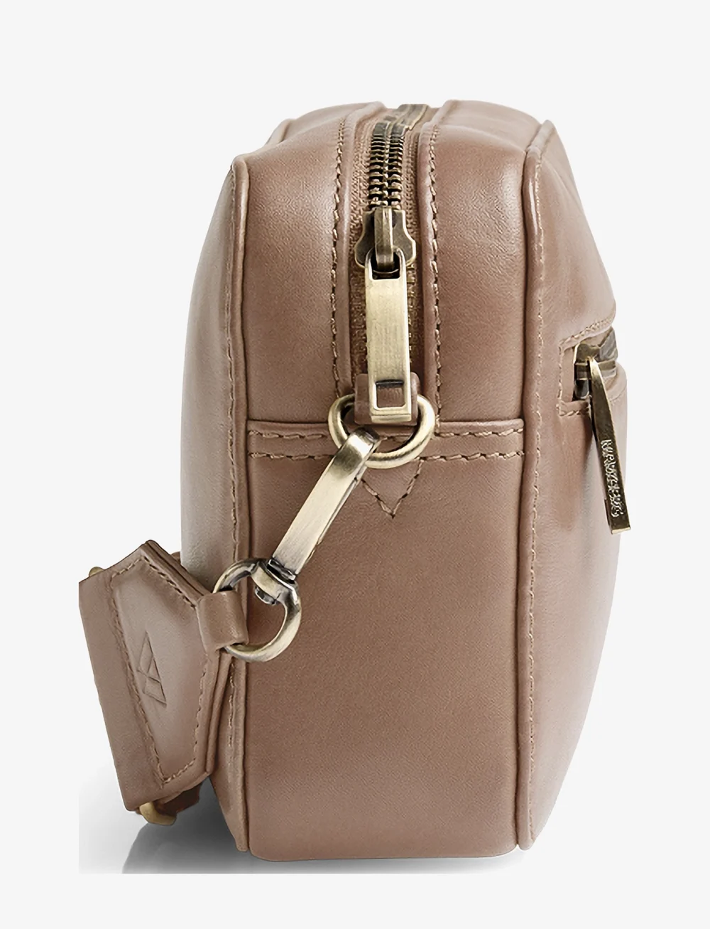 Markberg - EleaMBG Web Cross. Bag, Antiq. - modetrender - caramel w/br. gold - 2