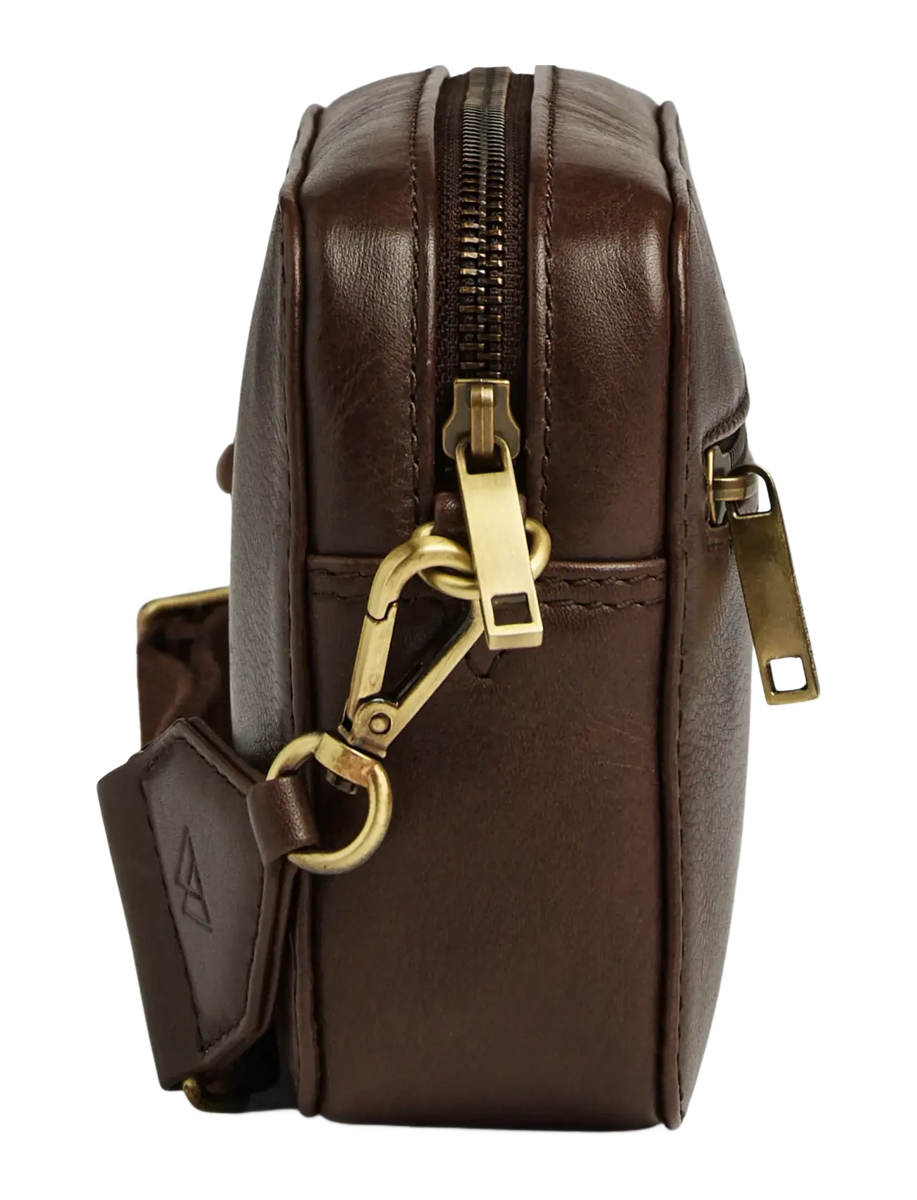Markberg - EleaMBG Web Cross. Bag, Antiq. - modes tendences - dark brown w/br. gold - 2