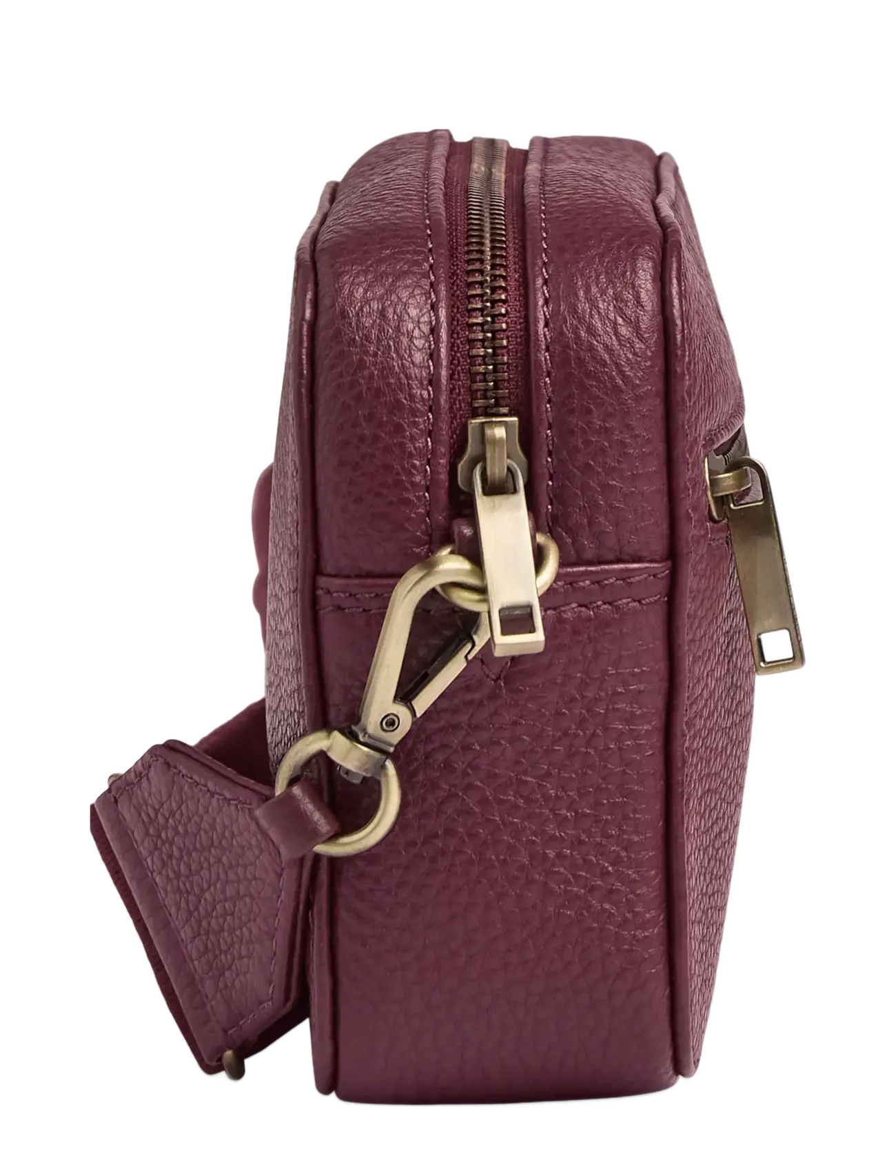 Markberg - Elea Crossbody Bag, Grain - modetrends - burgundy w/br. gold - 2