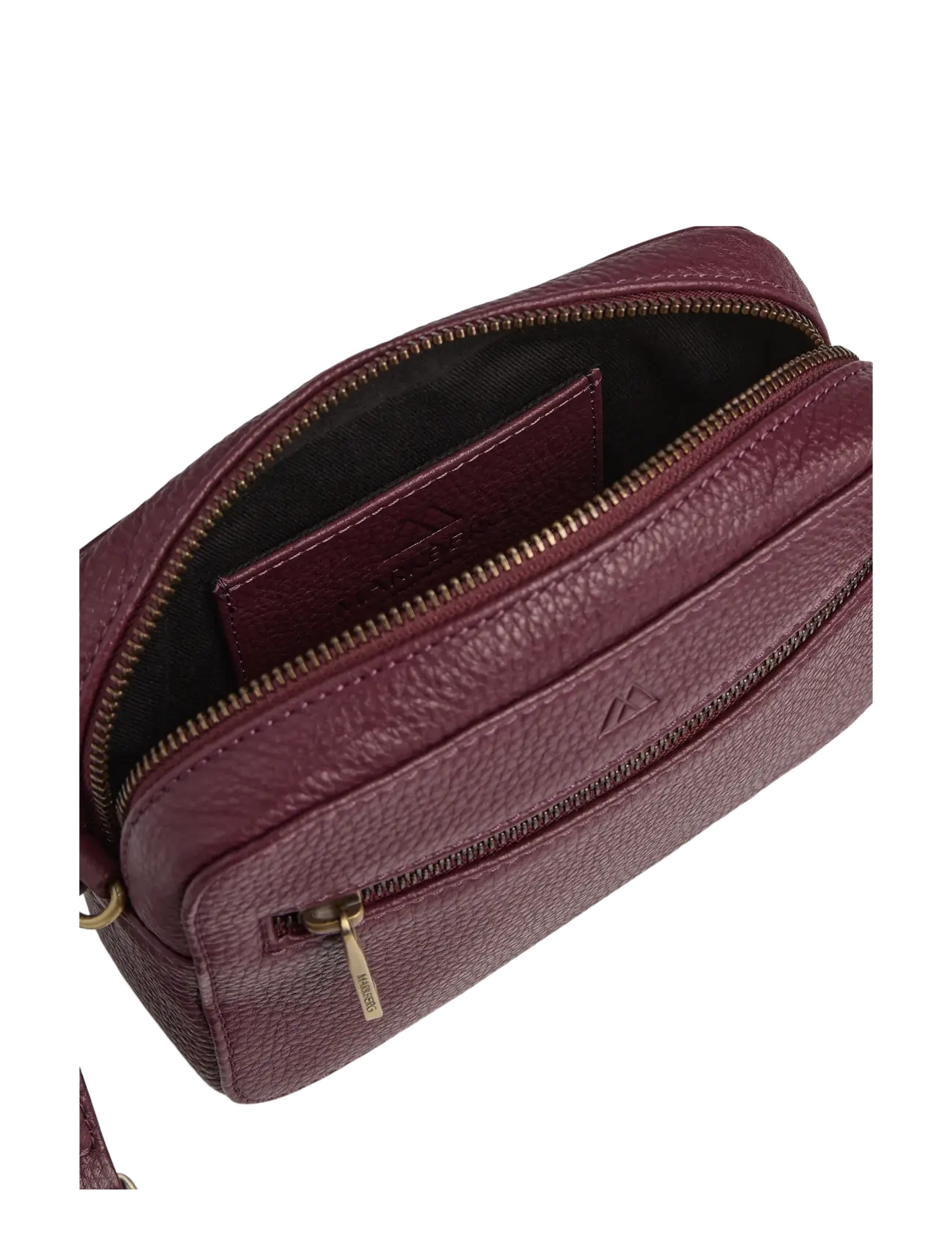 Markberg - Elea Crossbody Bag, Grain - modetrends - burgundy w/br. gold - 5
