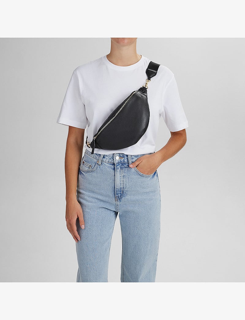 Markberg - ElinorMBG Bum Bag, Grain - modetrender - black w/gold - 0