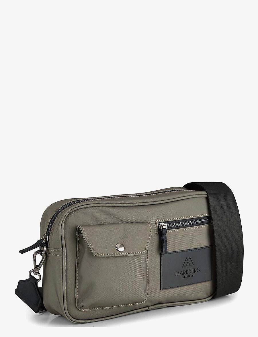 Markberg - DarlaMBG Cross. Bag, Recycled - moetrendid - dark olive w/black - 2