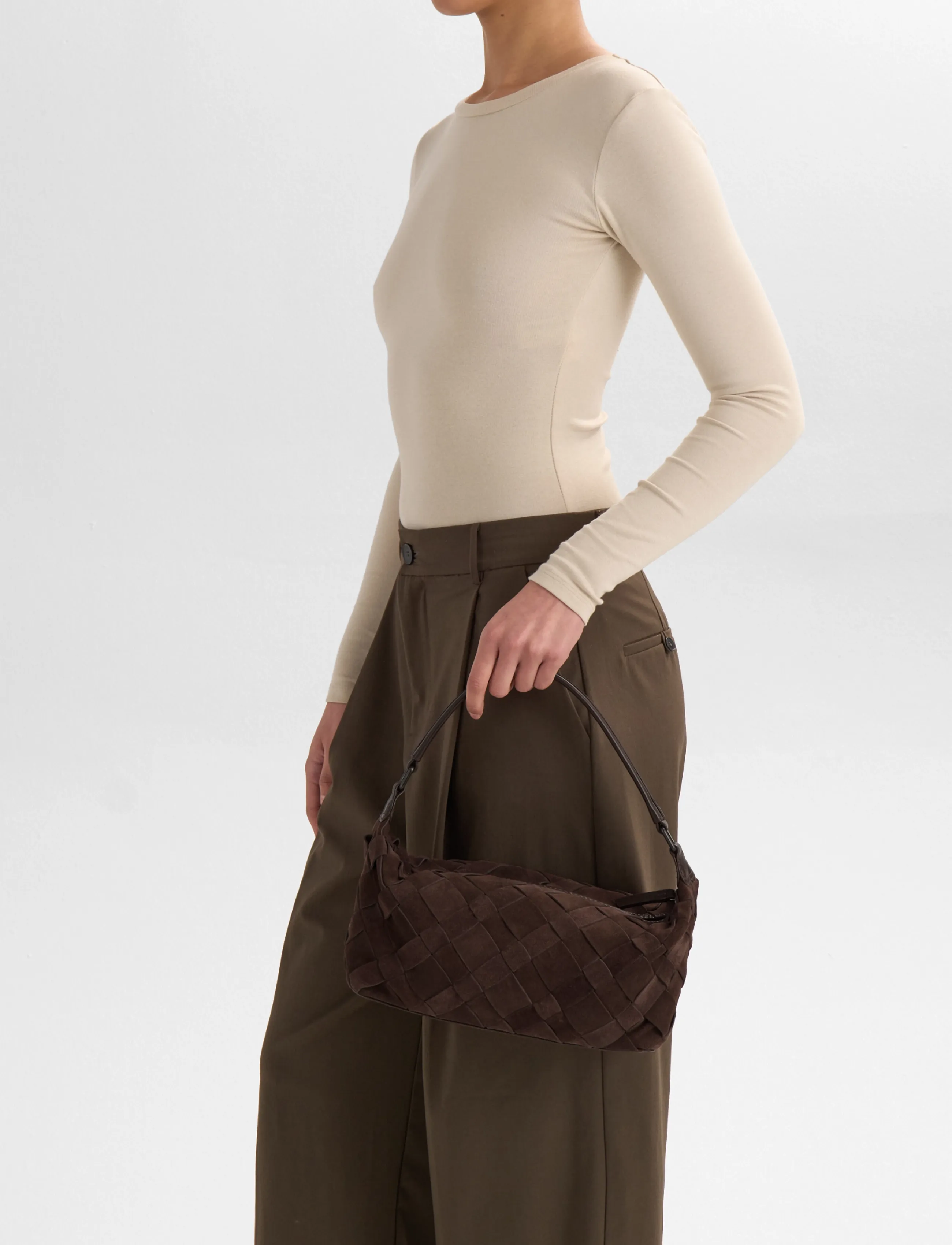 Markberg Lotusmbg Bag, Suede Weave axelremsväskor dam – bild 2