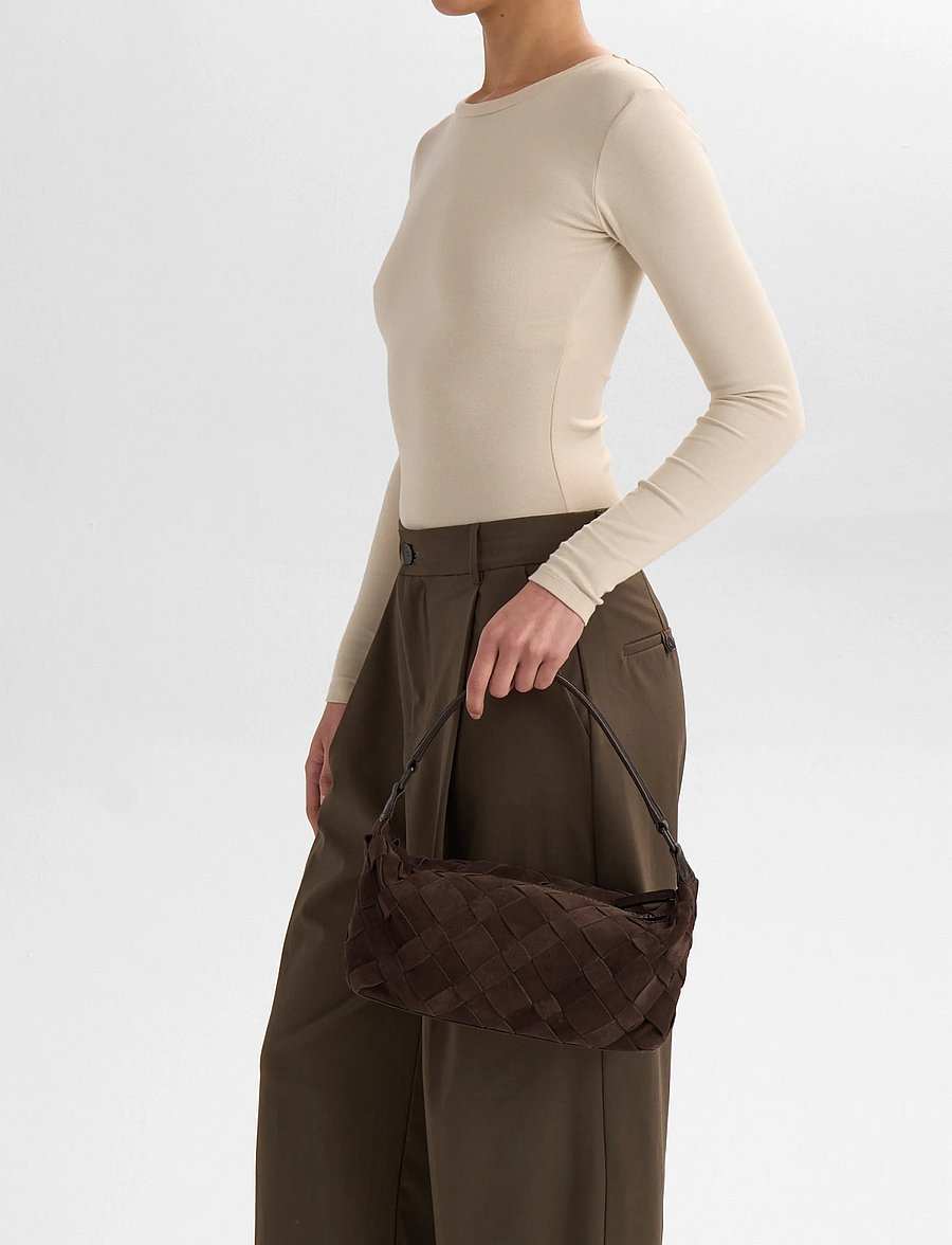 Markberg - LotusMBG Bag, Suede Weave - moetrendid - dark brown - 0