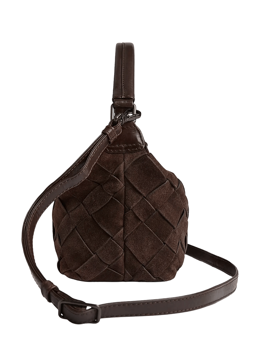 Markberg - LotusMBG Bag, Suede Weave - moetrendid - dark brown - 2
