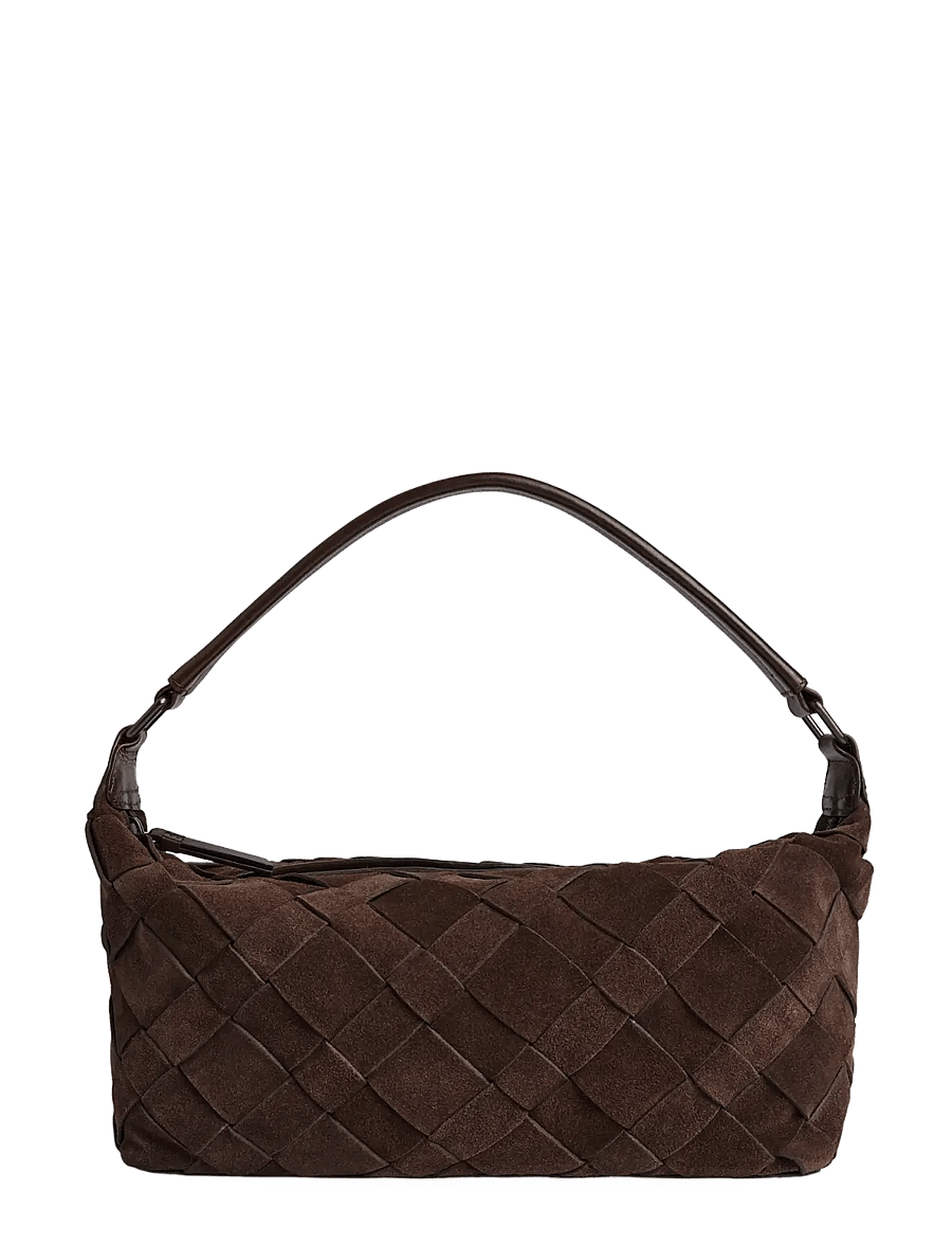 Markberg - LotusMBG Bag, Suede Weave - moetrendid - dark brown - 4