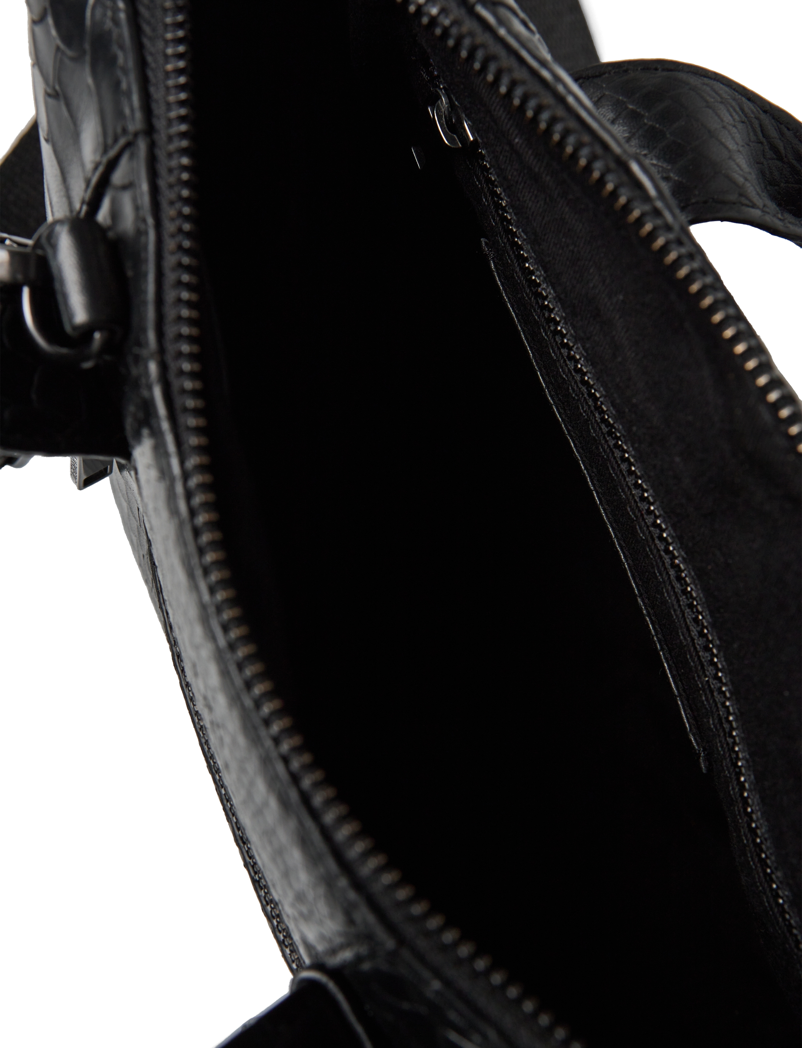 Markberg - AbrielleMBG Small Bag, Snake - black w/black - 4
