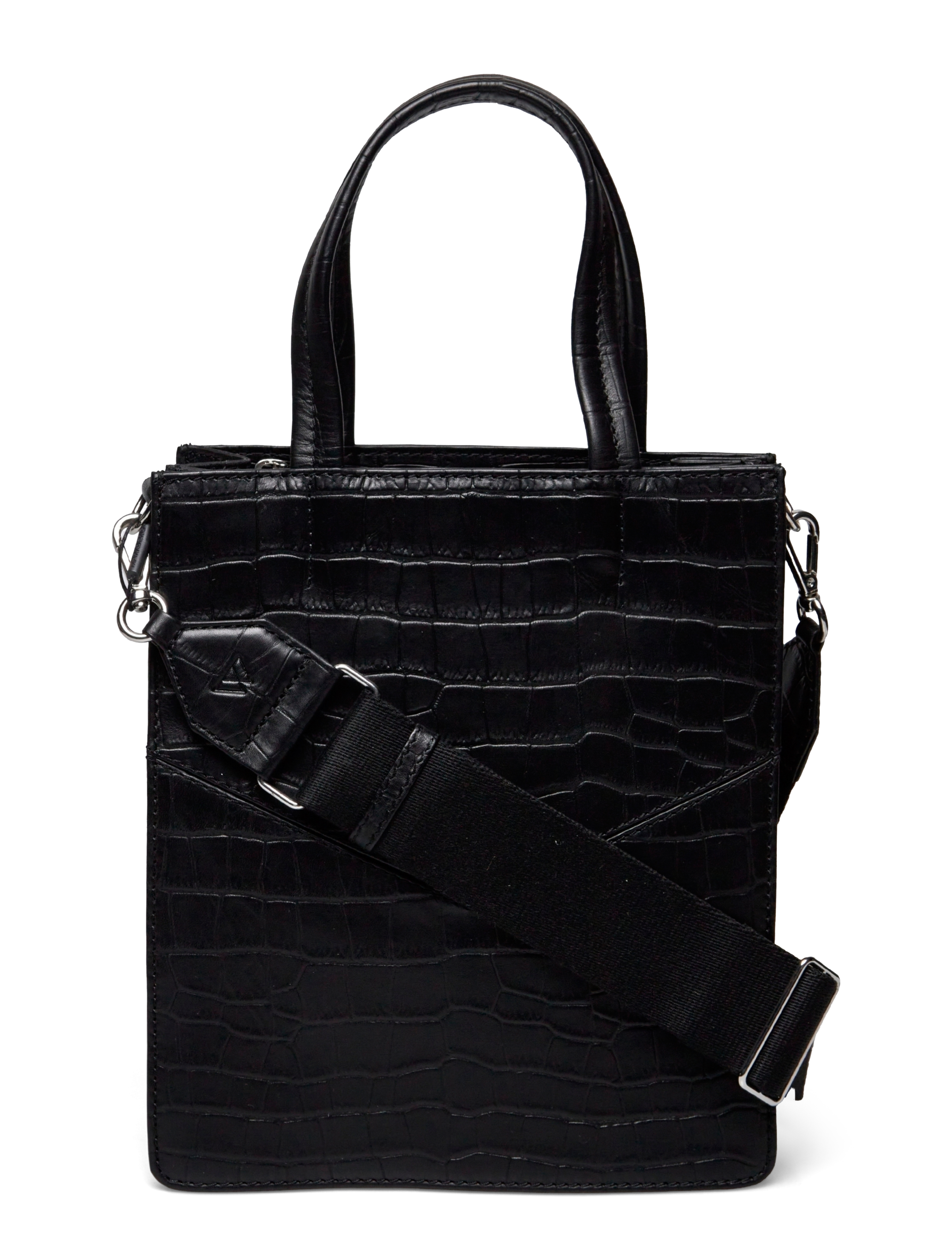 HopeMBG Crossb., Calm Croco - BLACK W/BLACK