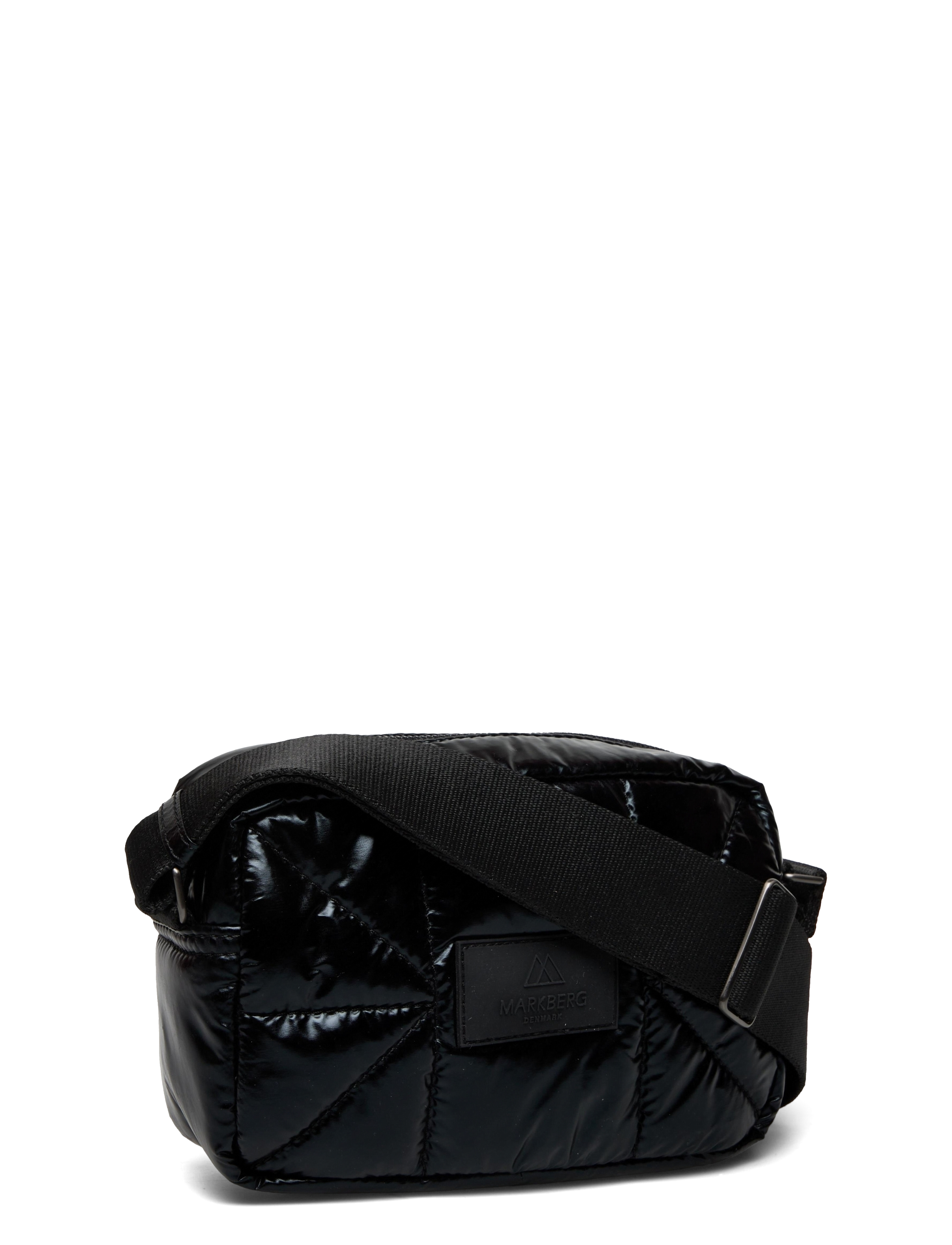 Markberg - VelaMBG Cross. Bag, Shiny Puf - shiny black w/black - 2