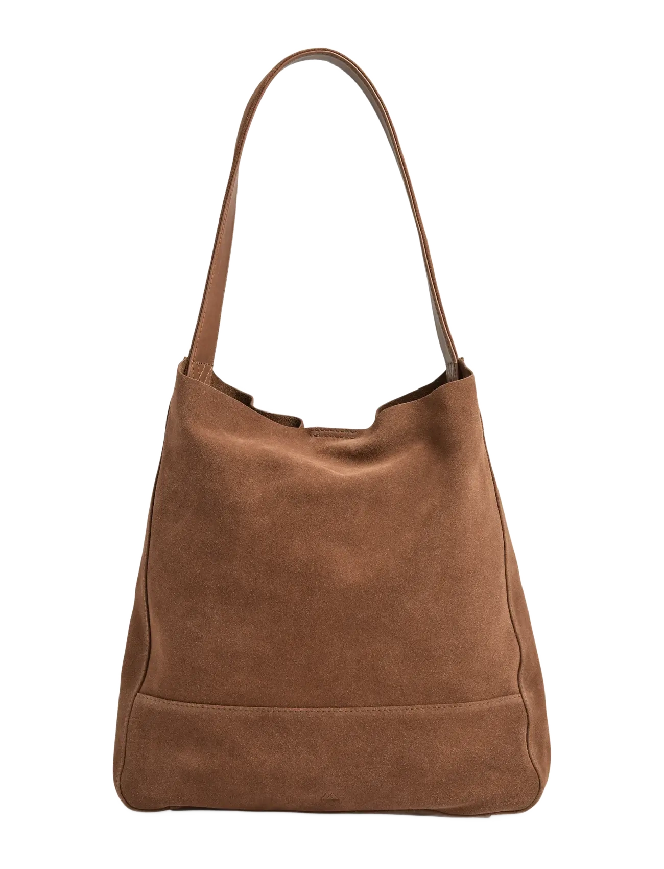 Markberg ShelbyMBG Bag, Suede - Muleposer & Tote bags - CHESTNUT / beige
