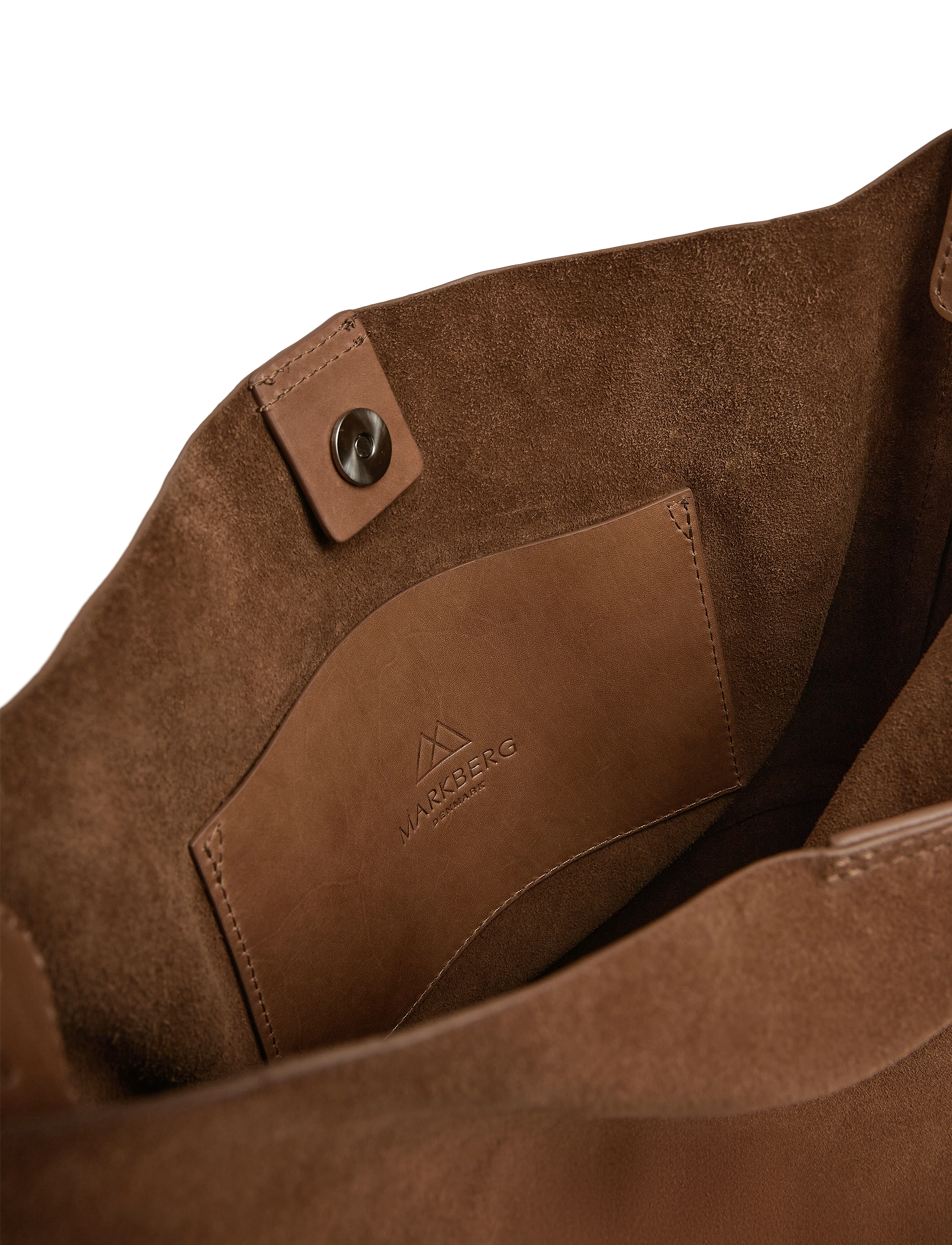 Markberg - ShelbyMBG Bag, Suede - shoppere - chestnut - 4