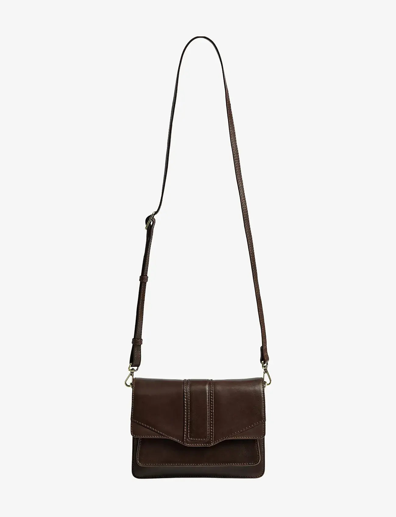 Markberg - JaneMBG Crossbody Bag, Antique - mode trends - dark brown w/br. gold - 4