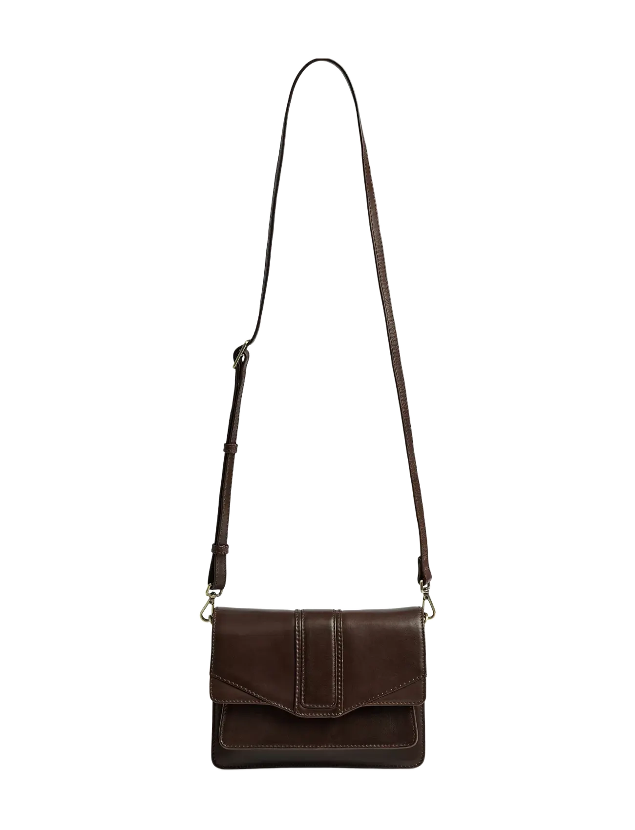 Markberg - JaneMBG Crossbody Bag, Antique - motetrender - dark brown w/br. gold - 4