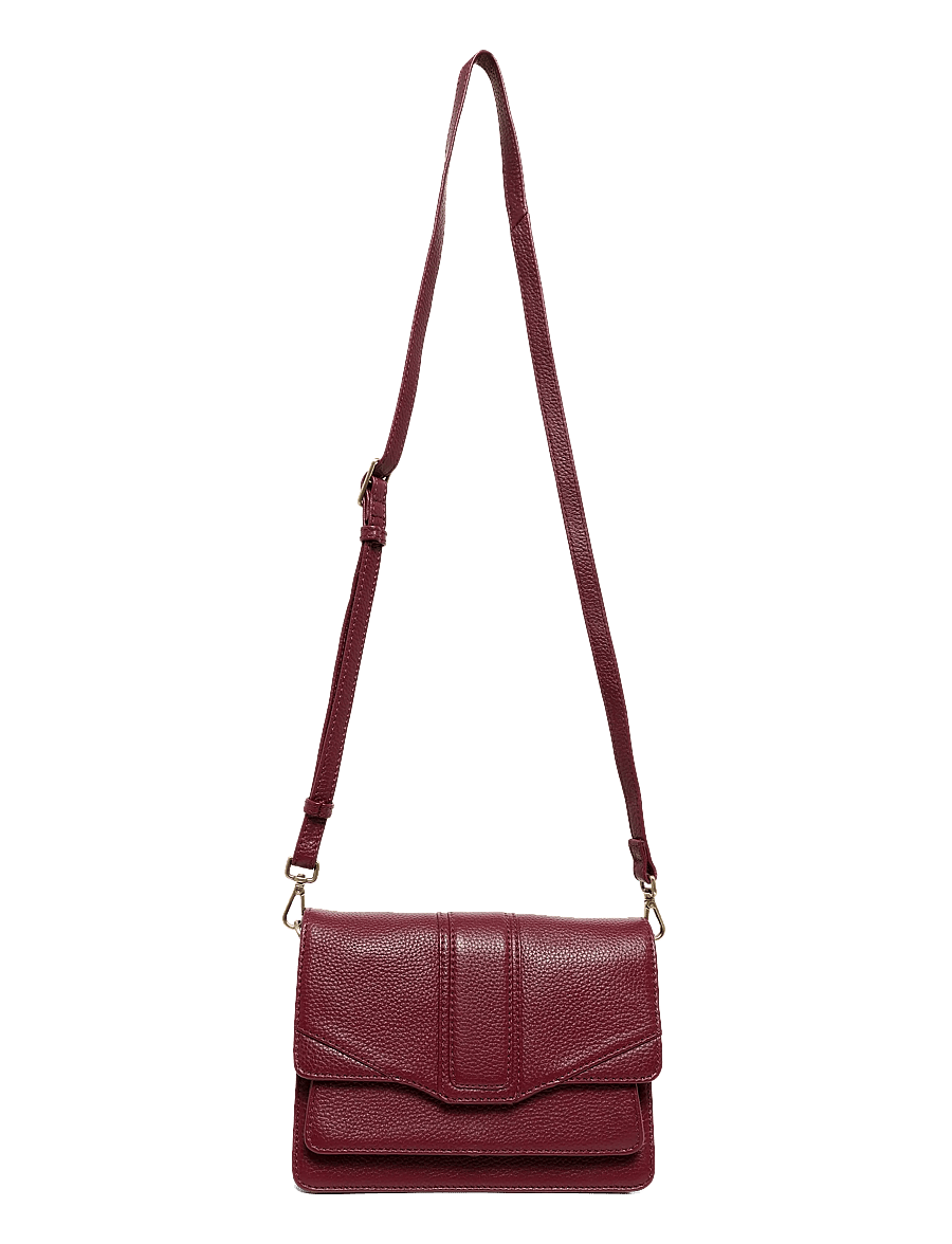 Markberg - JaneMBG Crossbody Bag, Grain - modetrends - burgundy w/br. gold - 0