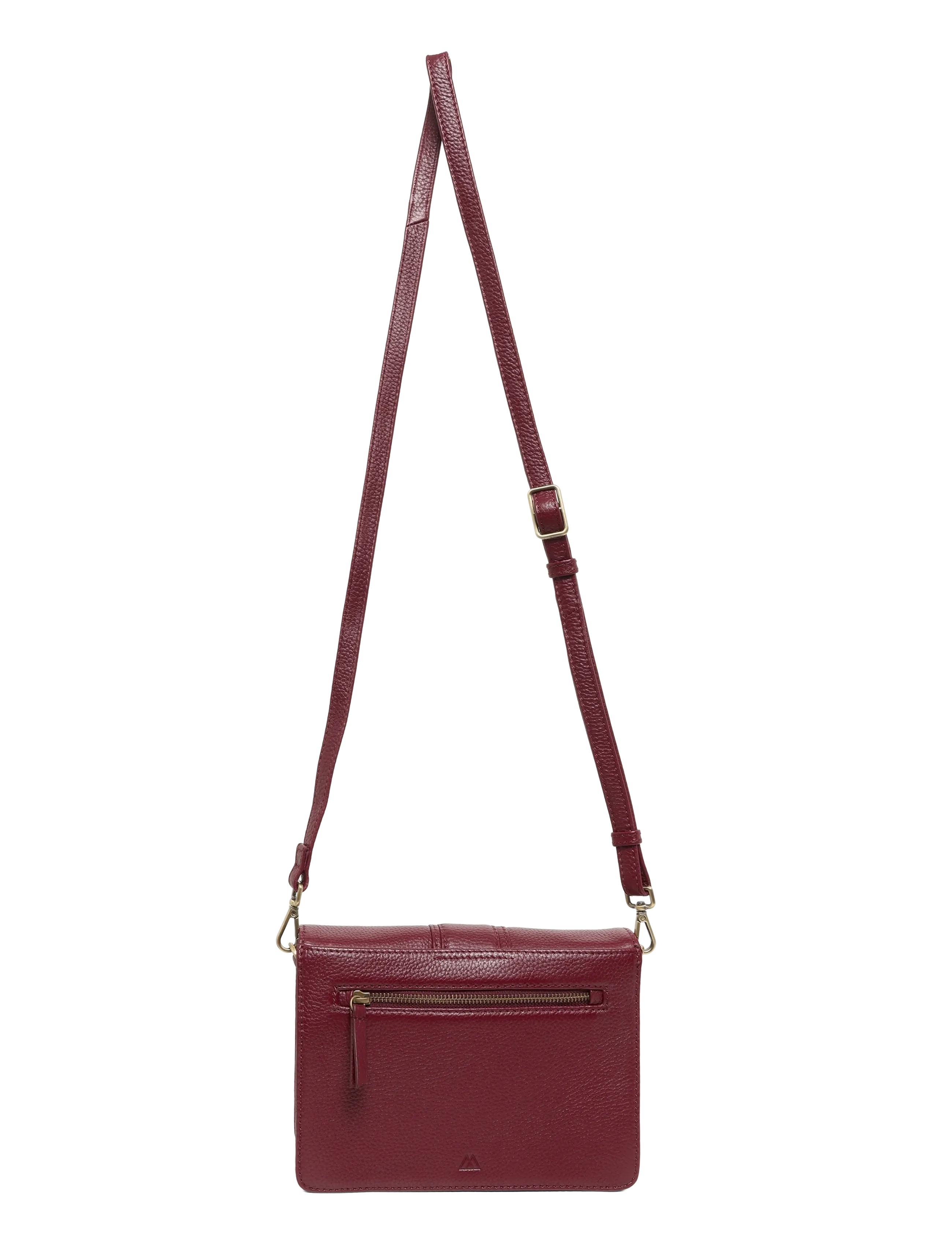 Markberg - JaneMBG Crossbody Bag, Grain - accessoires - burgundy w/br. gold - 1