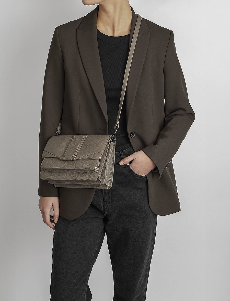 Markberg - JaneMBG Crossbody Bag, Grain - modetrends - taupe - 0